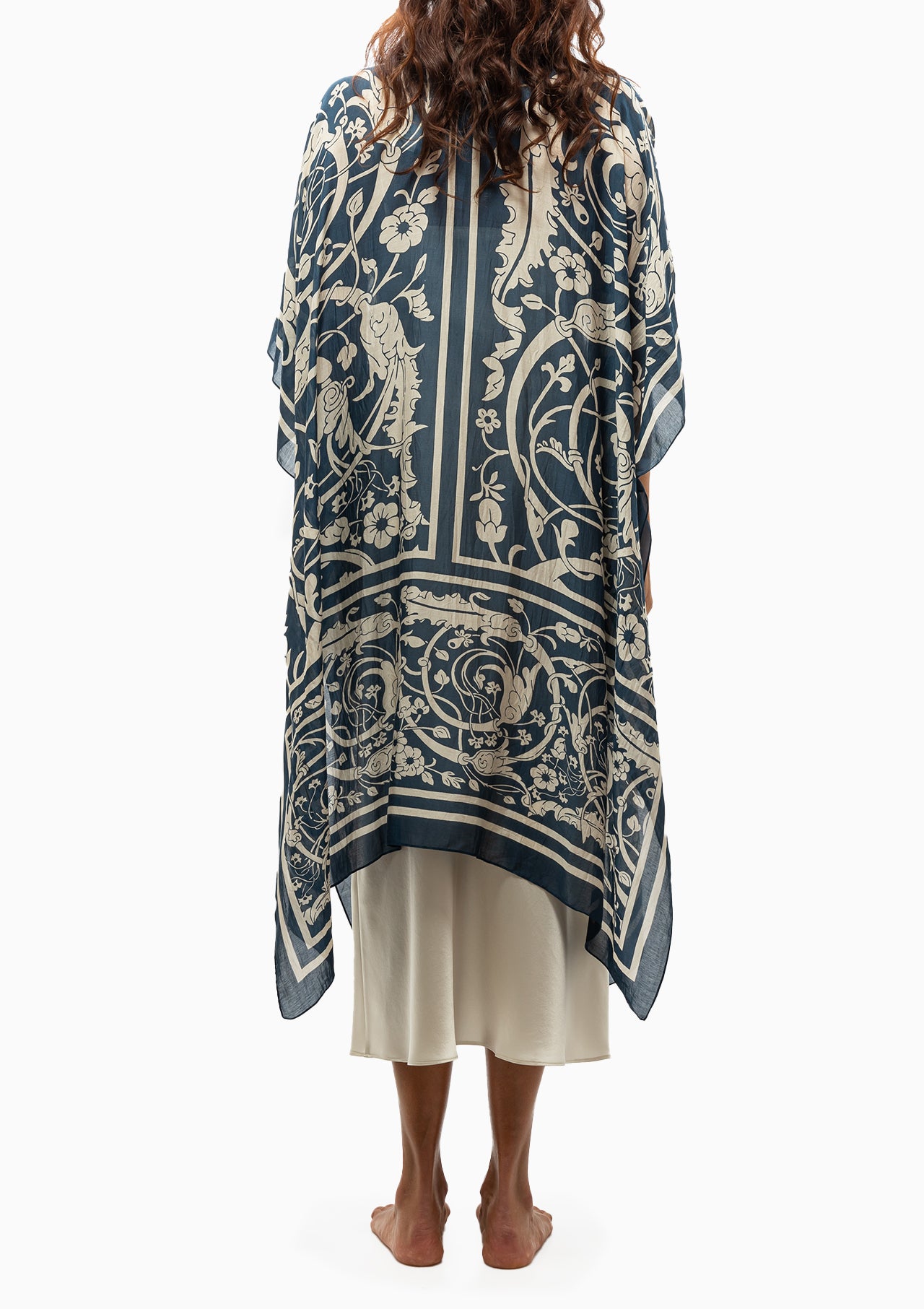 Jaipur Long Kimono | Blue