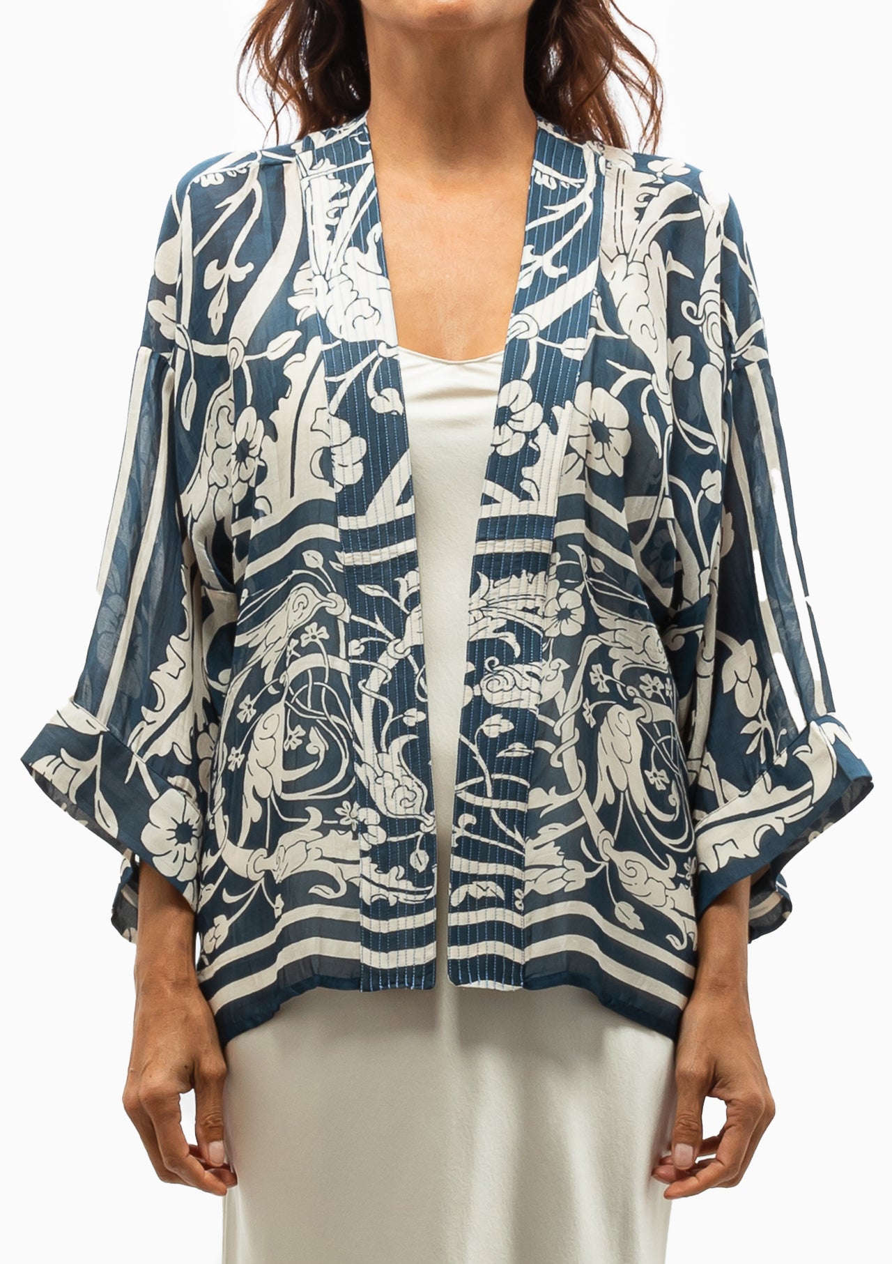 Jaipur Short Kimono | Blue