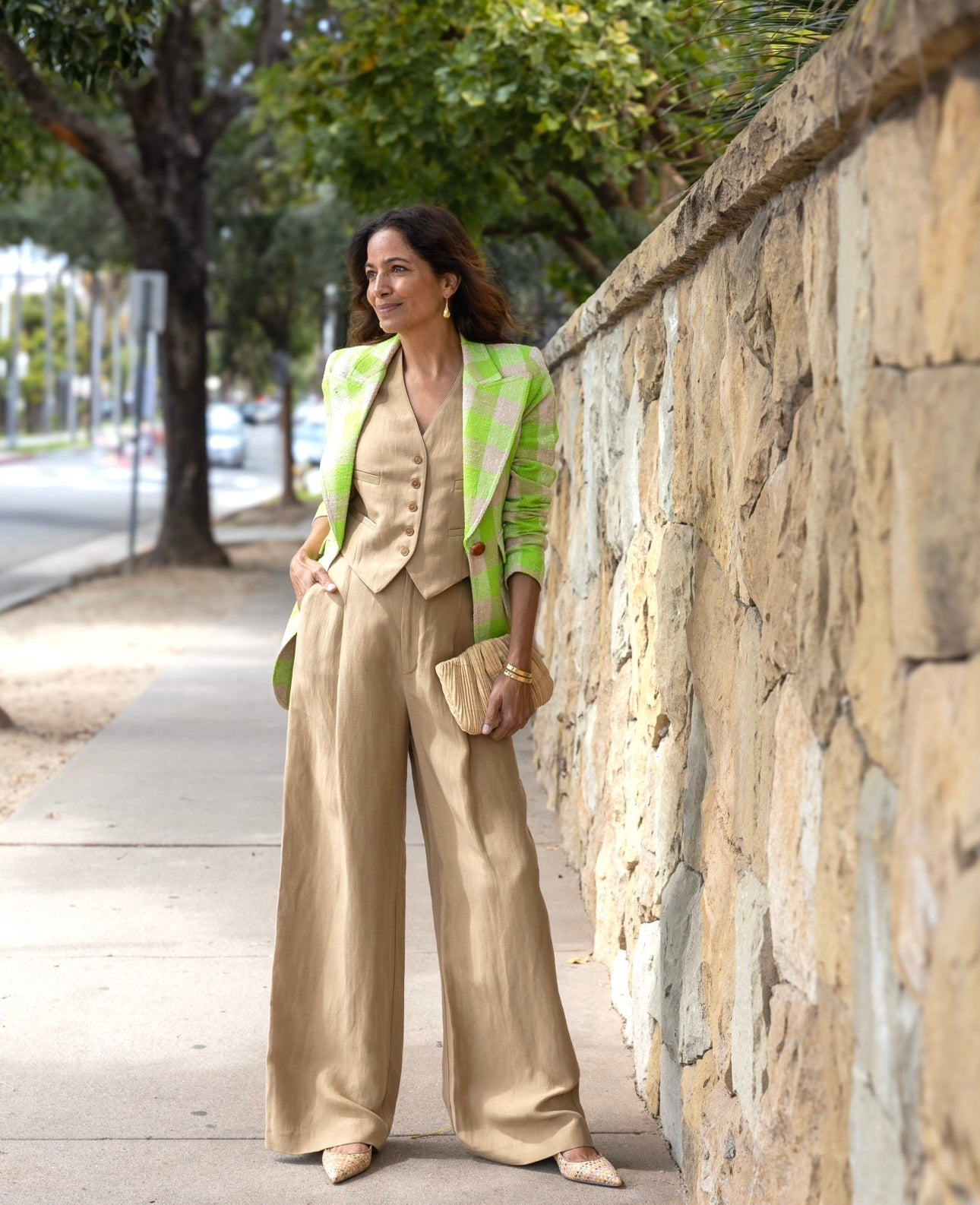 Birkin Blazer | Lime Check