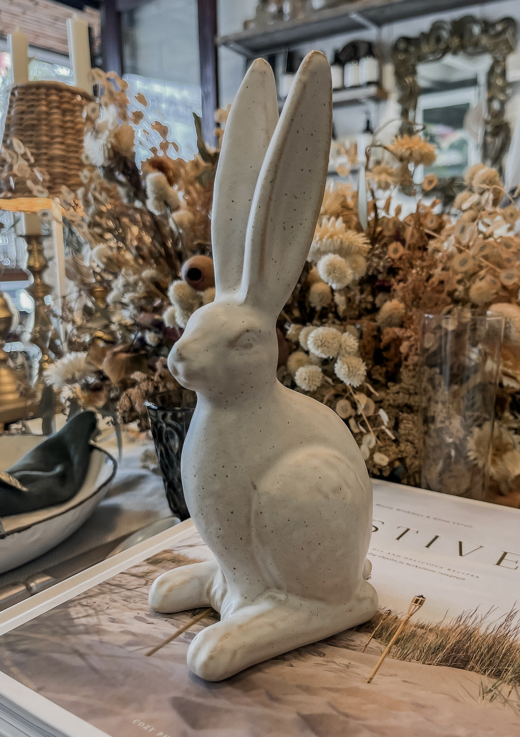 Ceramic Sitting Hare | Small