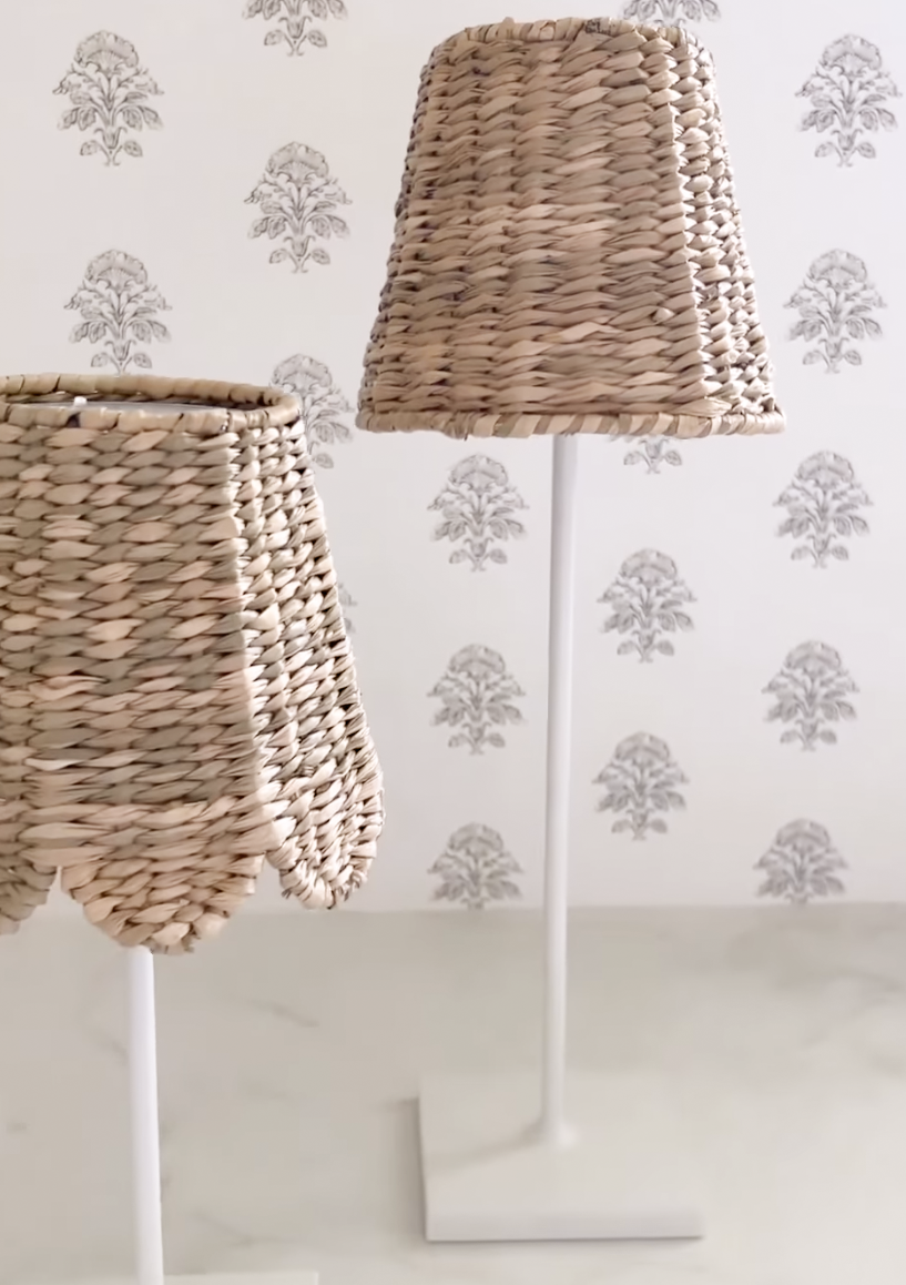 Poldina Empire Water Hyacinth Woven Lampshade | Natural