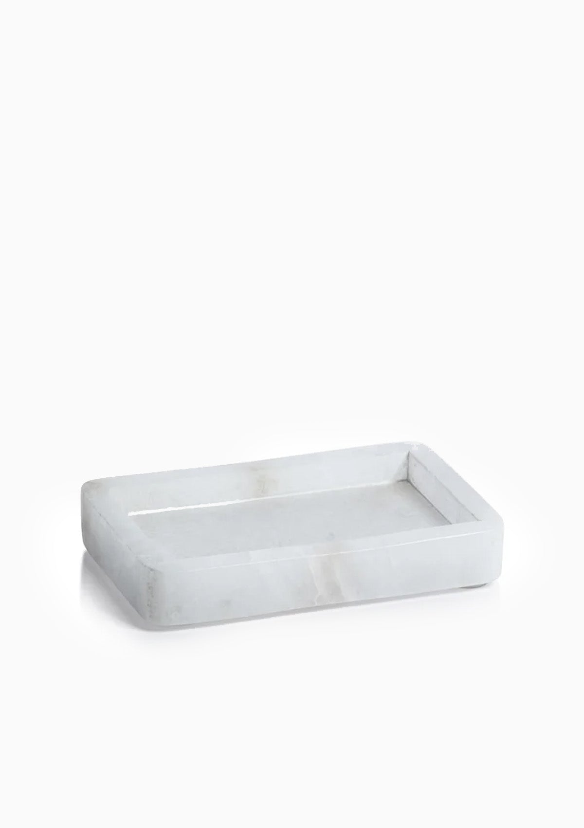 Cote D'Azur Alabaster Rectangular Soap Dish