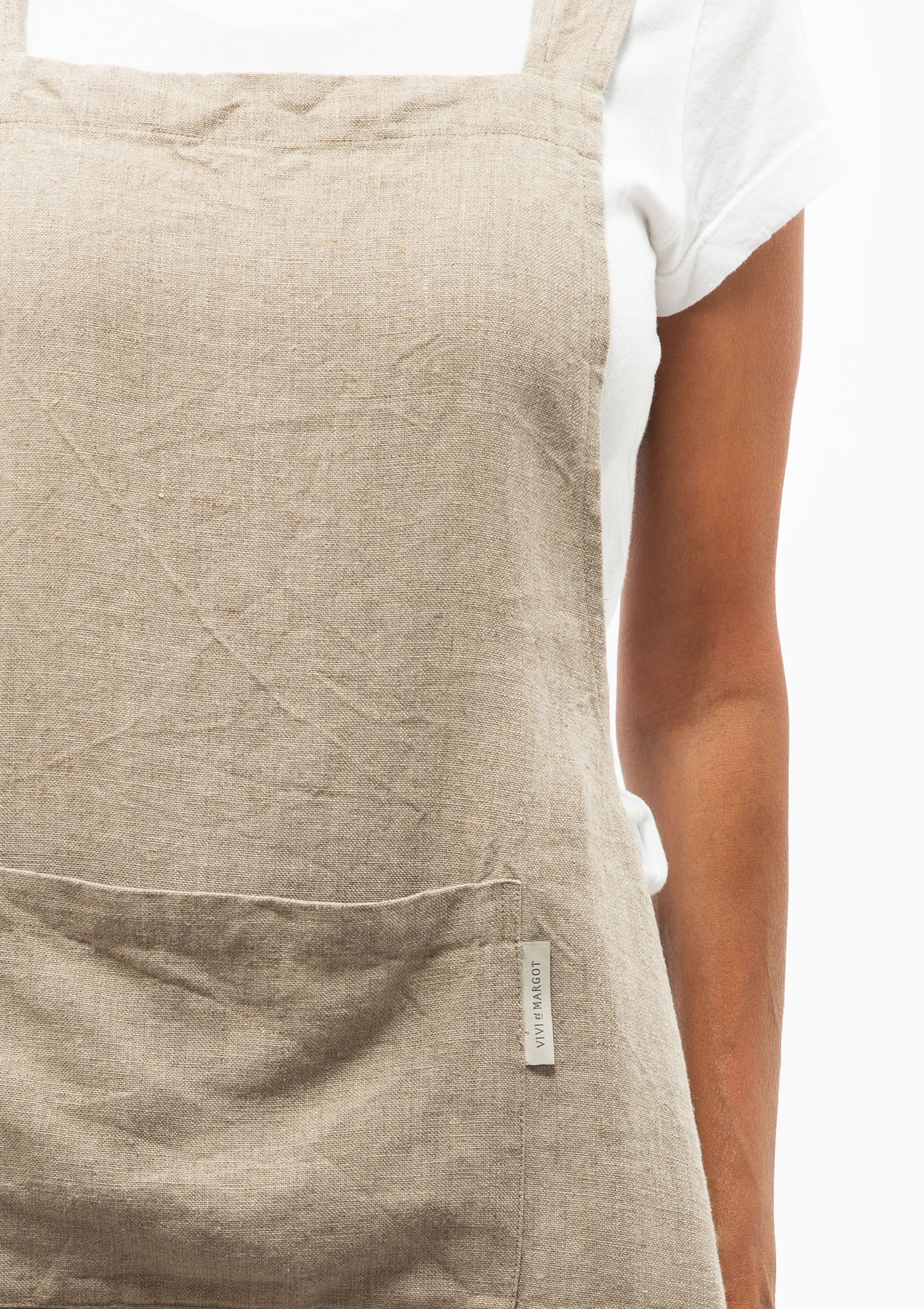 French Linen Country Crossback Apron