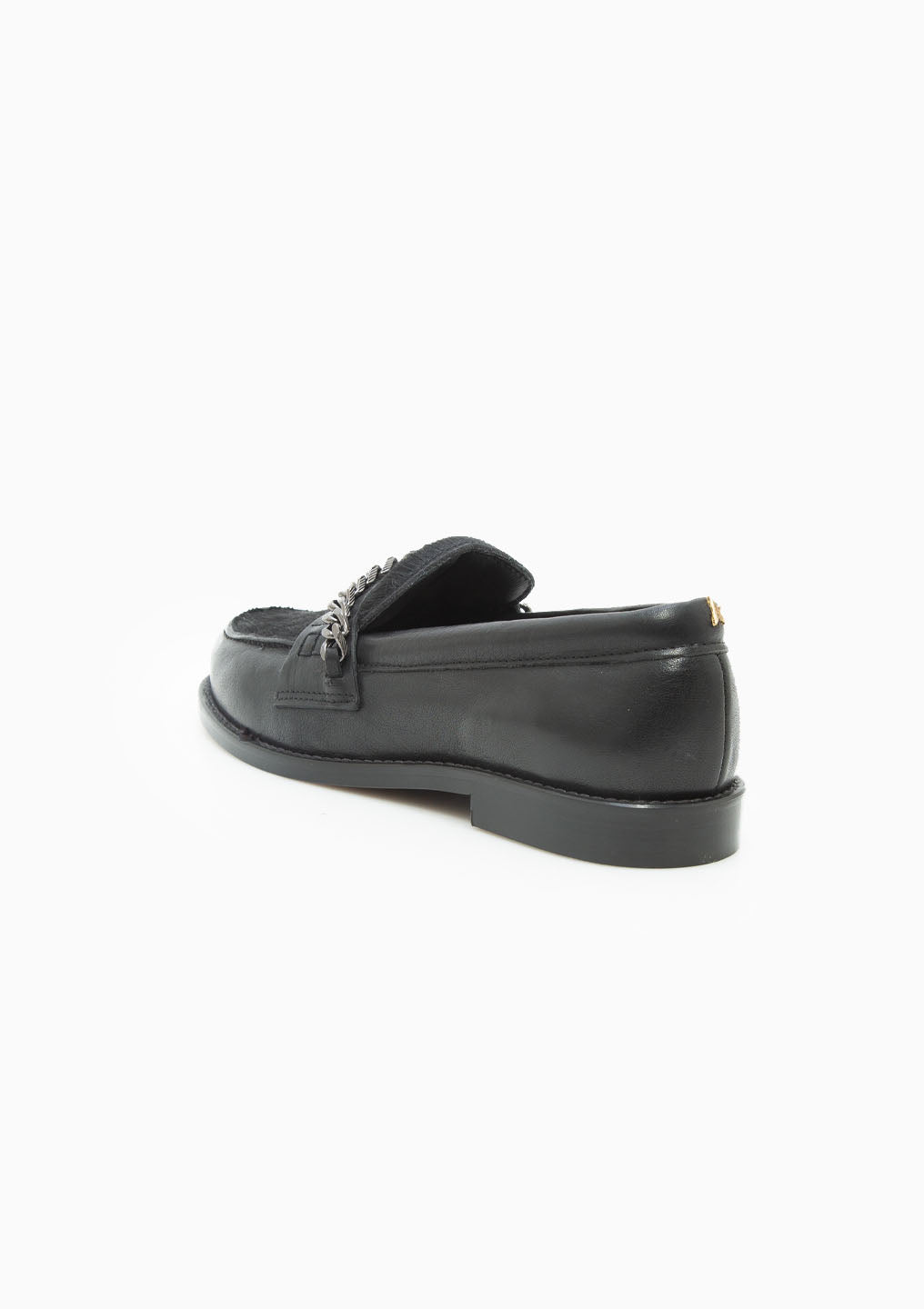 Jerry Leather Horsy Upper Loafer | Black