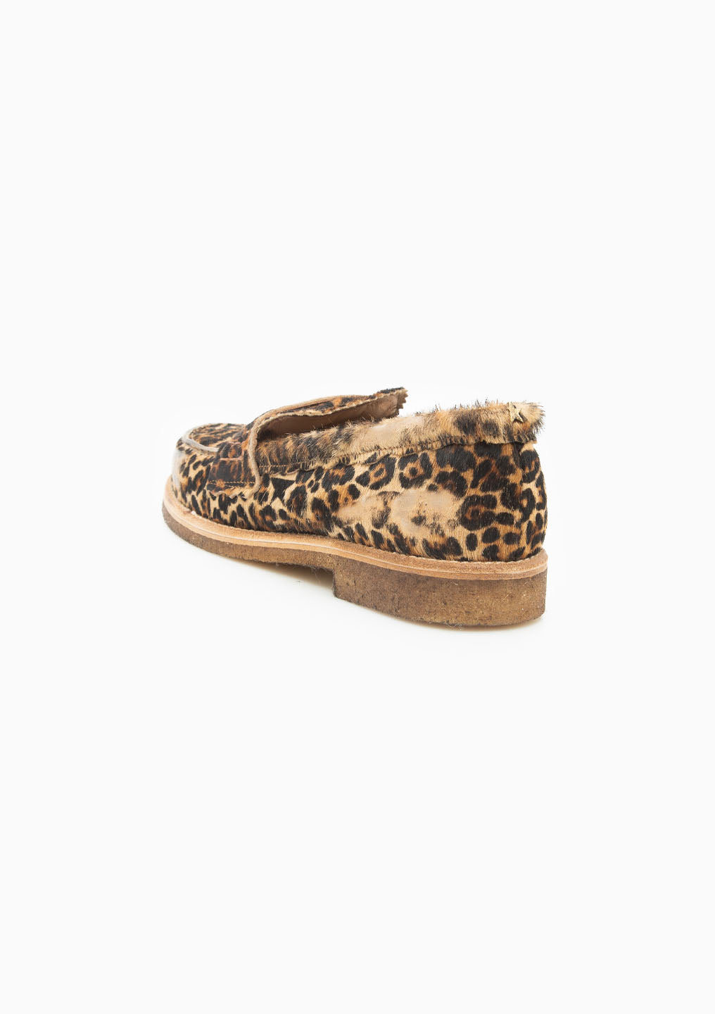 Jerry Leopard Horsy Loafer | Beige Brown