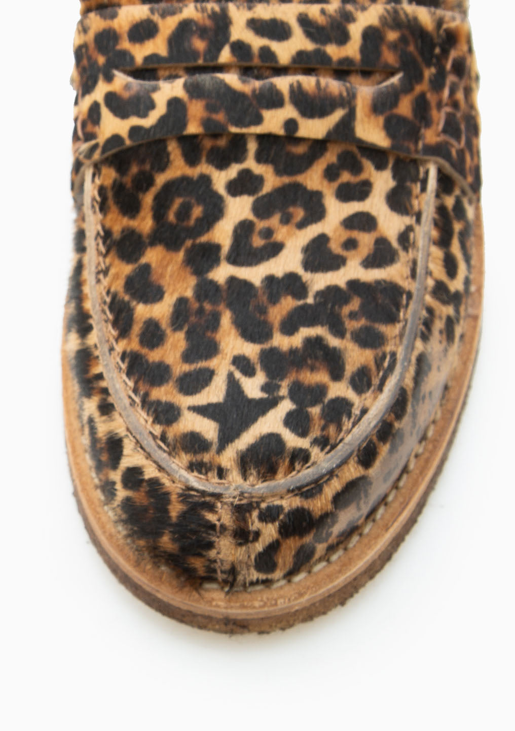 Jerry Leopard Horsy Loafer | Beige Brown