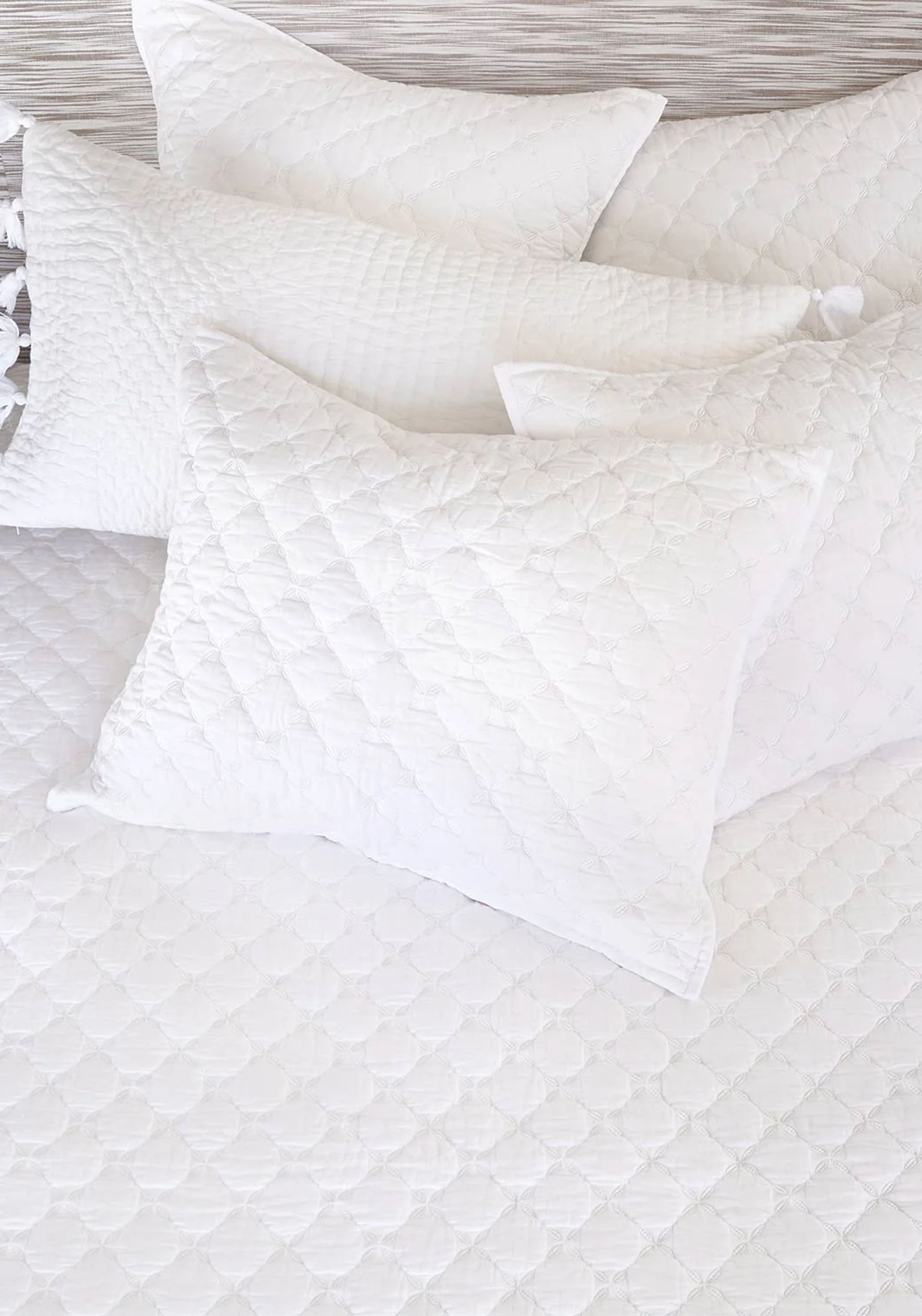 Layla Coverlet King Sham | White