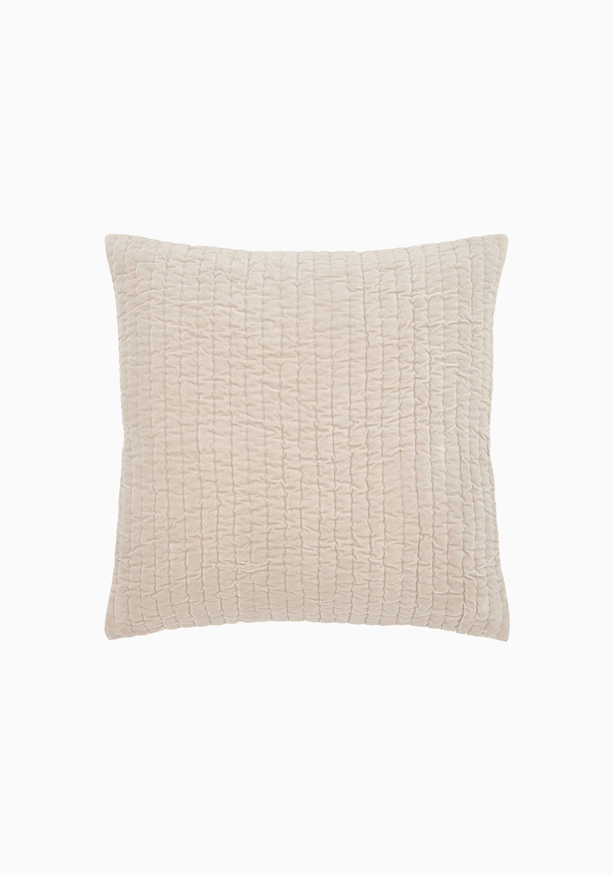 Velvet Coverlet Euro Sham | Sand