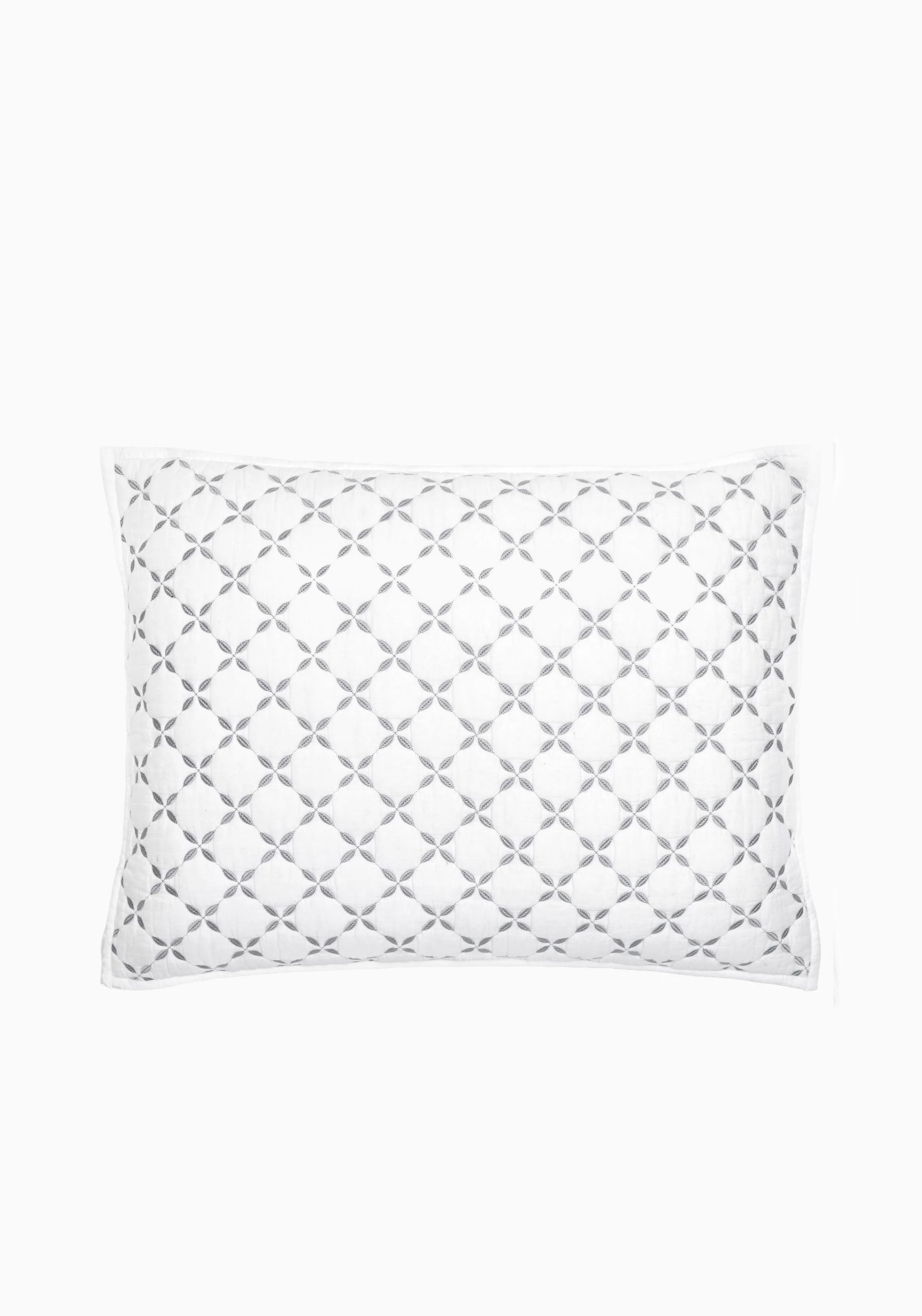 Layla Coverlet King Sham | Grey