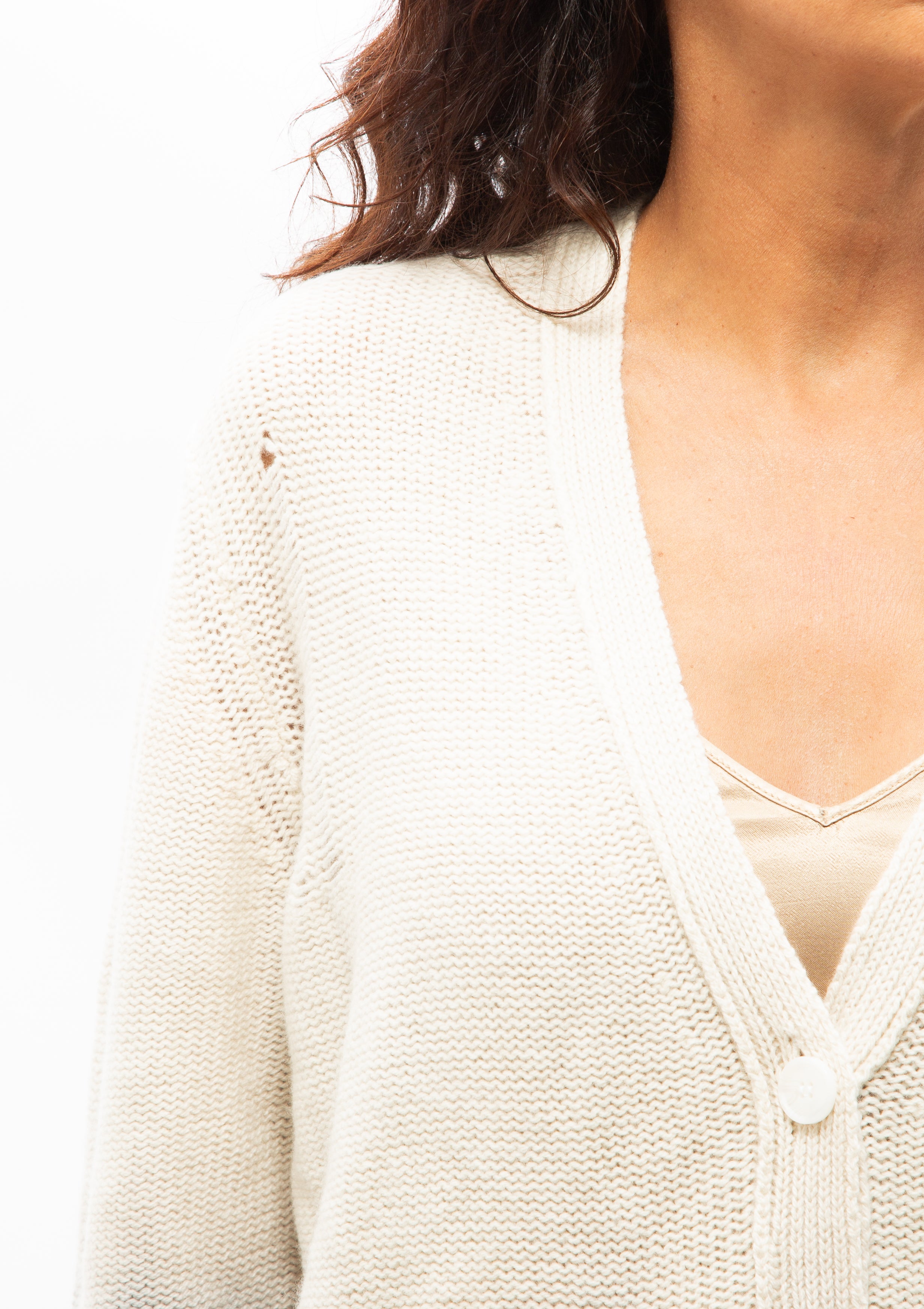 Cashmere Evans Cardigan | Cream