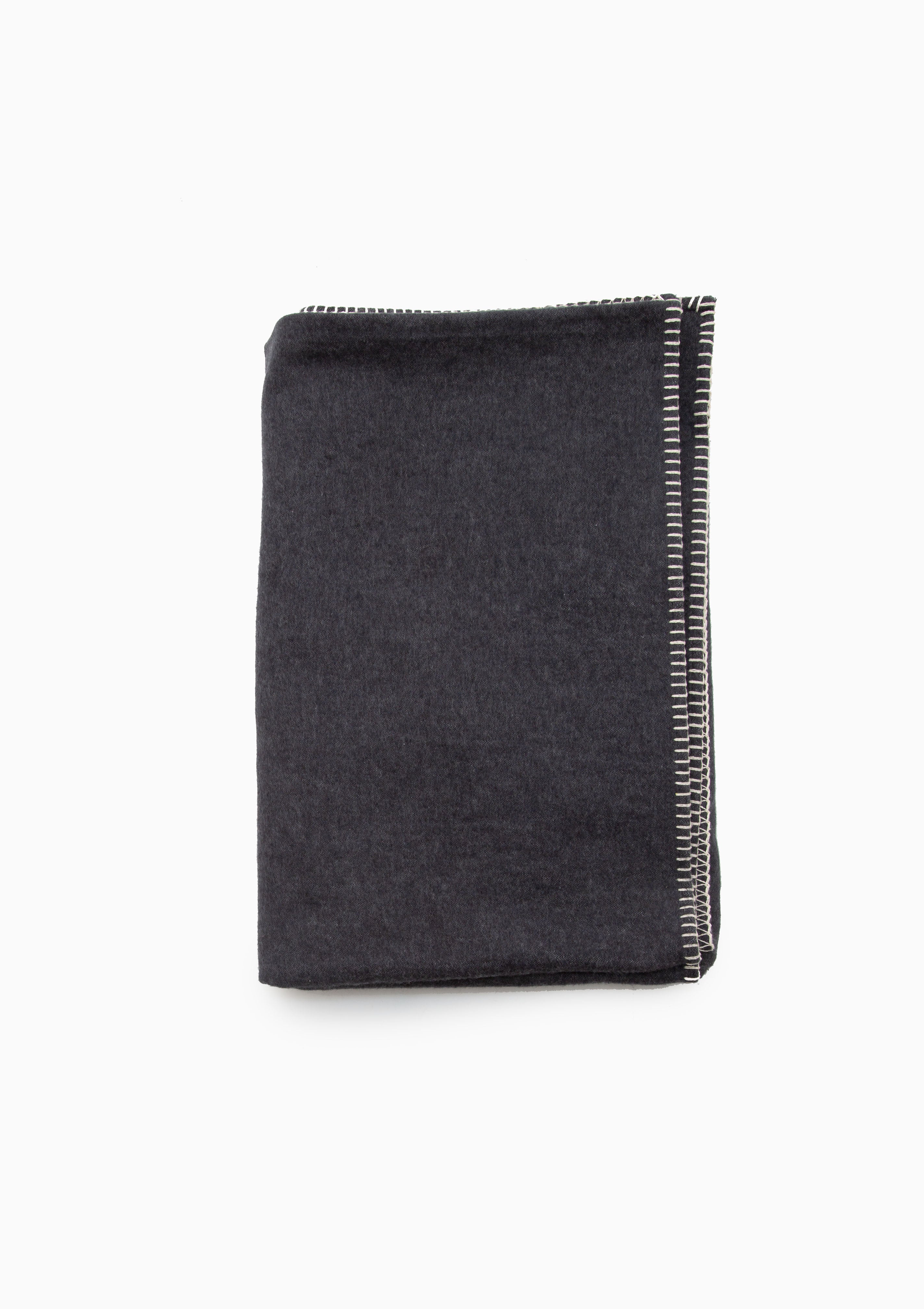 SYLT Flannel Cotton Throw Solid | Anthrazit