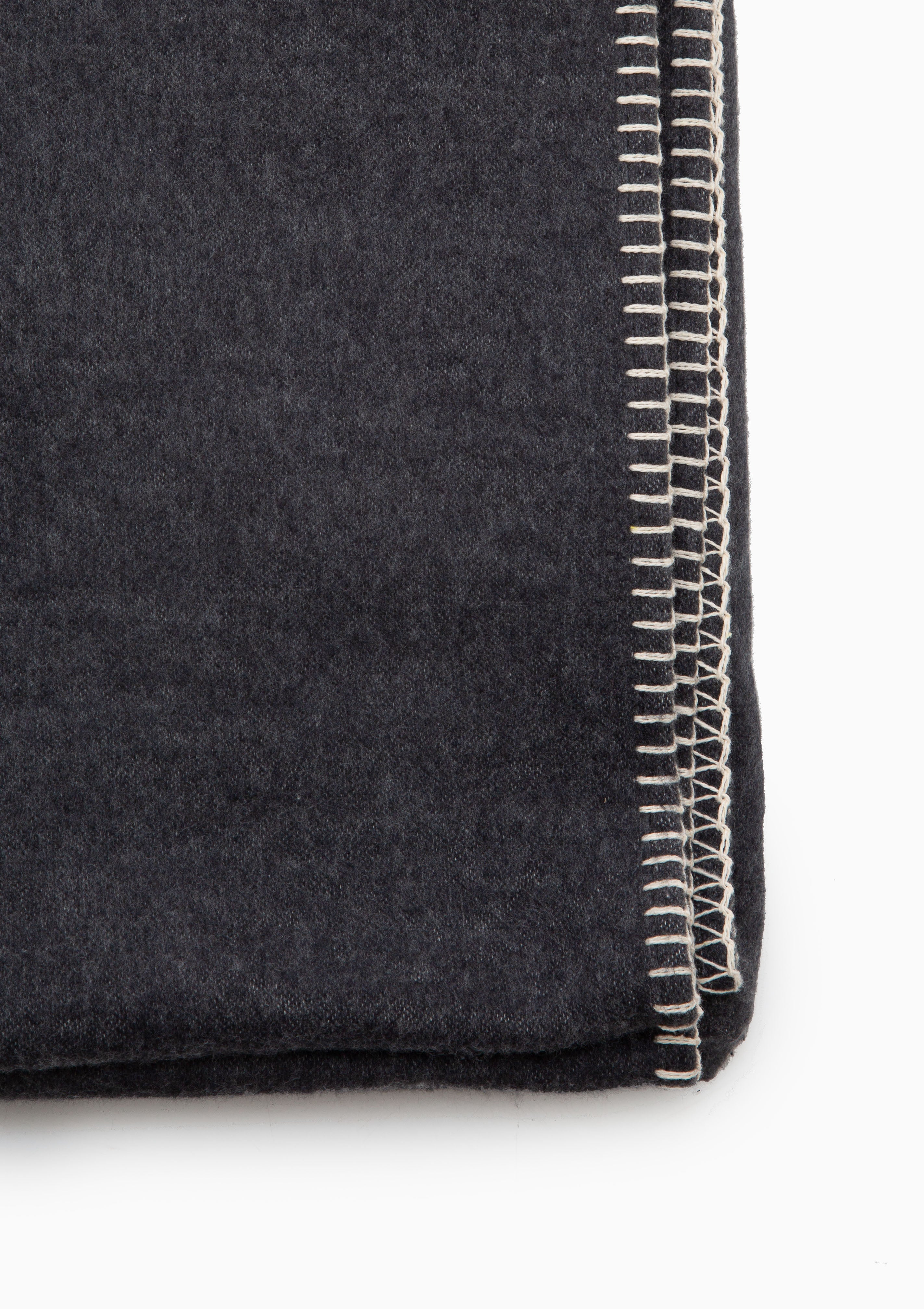 SYLT Flannel Cotton Throw Solid | Anthrazit