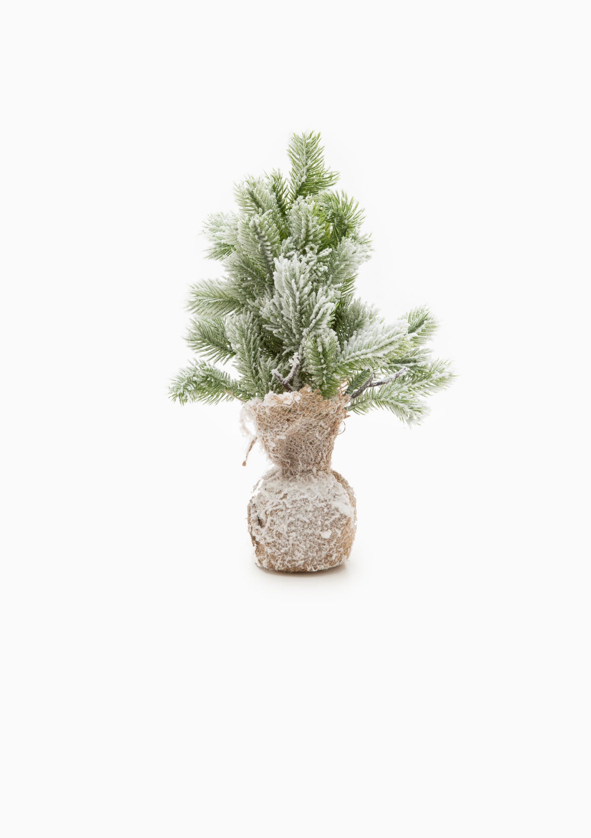 Snowy Tree With Burlap Base | 11.75"