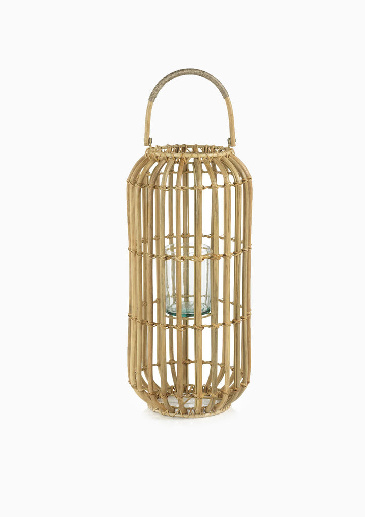 Tall rattan clearance lantern