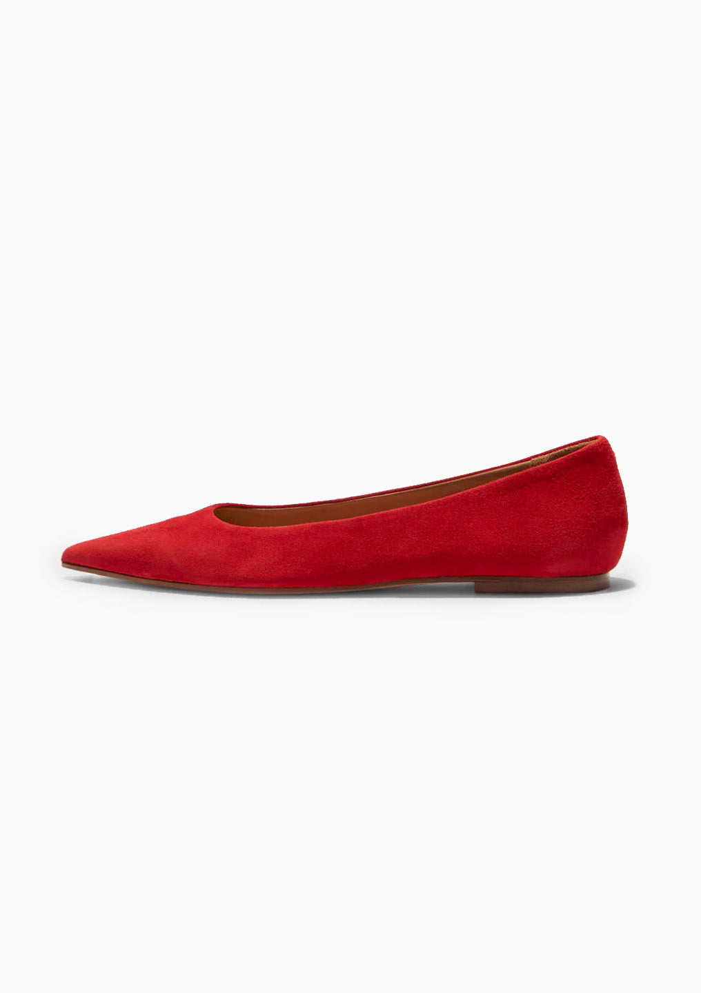 Cassy Ballet Flat | Red Suede