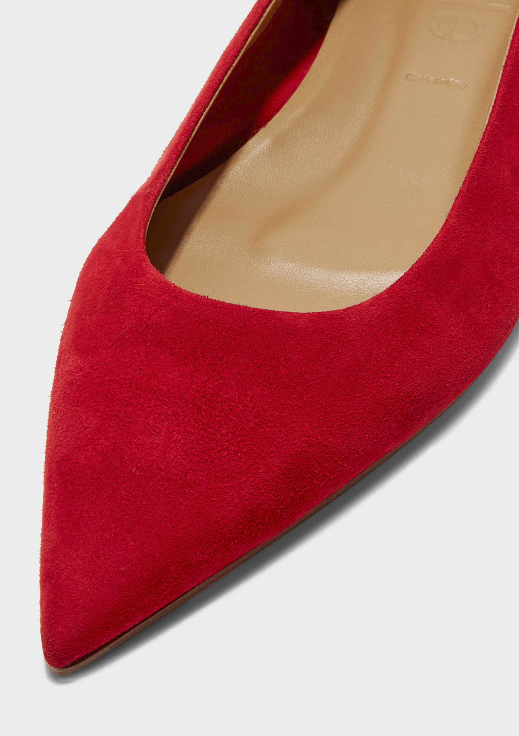 Cassy Ballet Flat | Red Suede