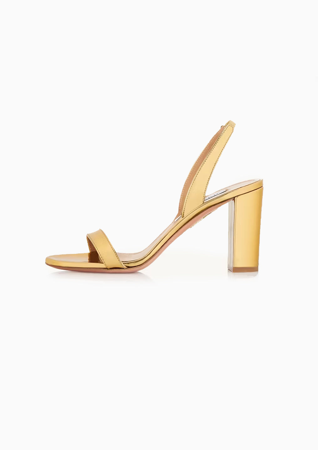 So Nude Block Sandal 85 | Soft Gold