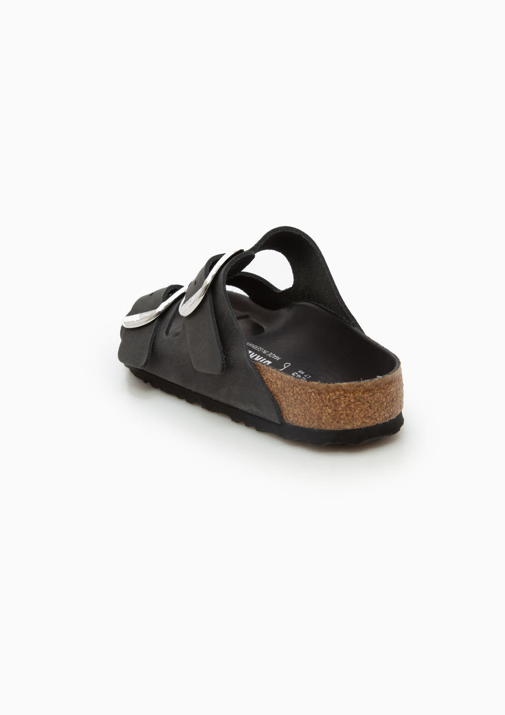 Arizona Big Buckle Sandal | Black Oiled Leather