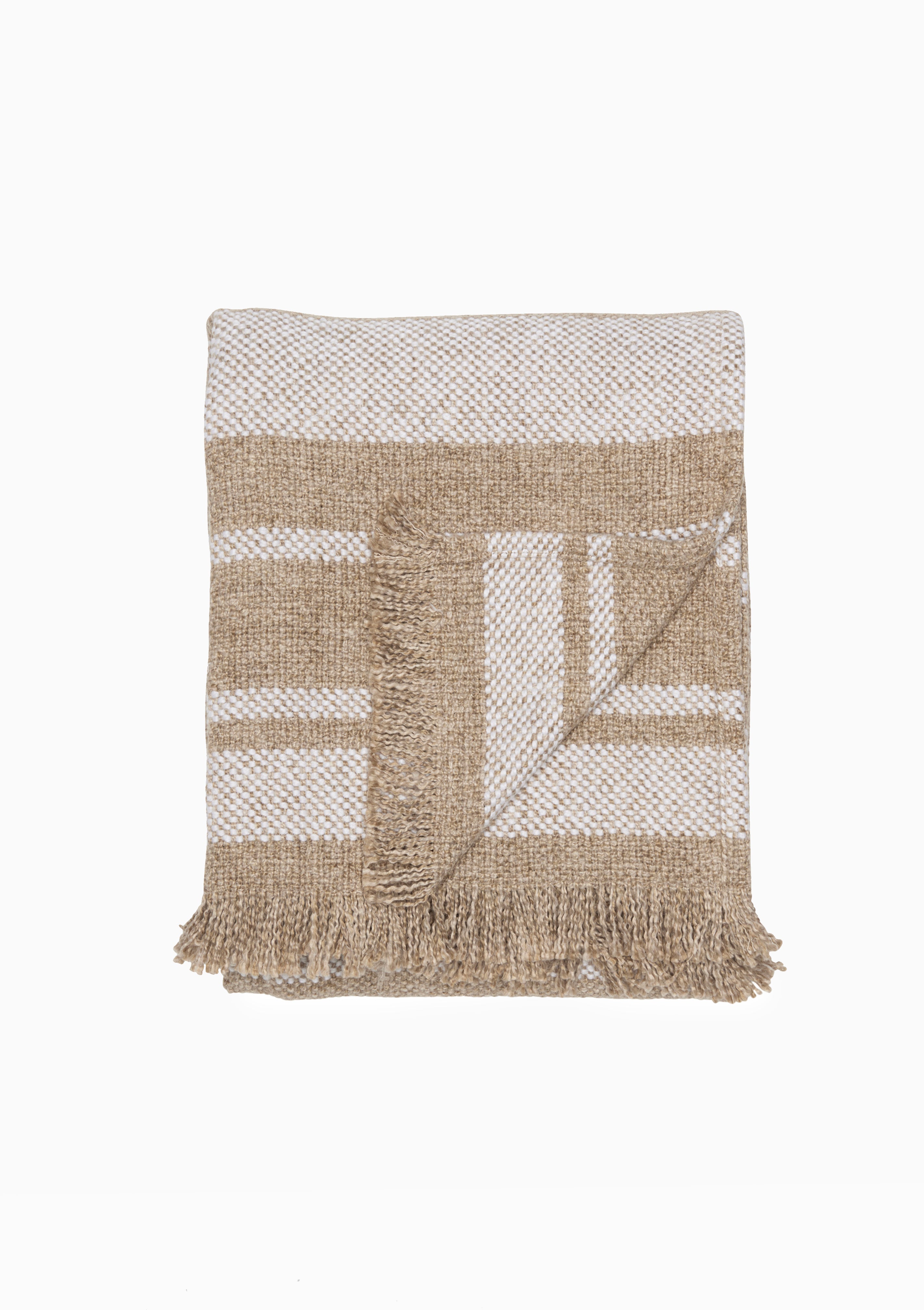 Ekram Woven Throw | White, 50" x 70"