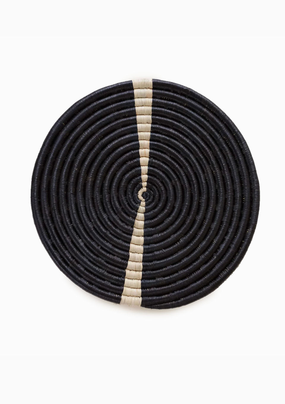 Split Raffia Placemat | Natural & Black