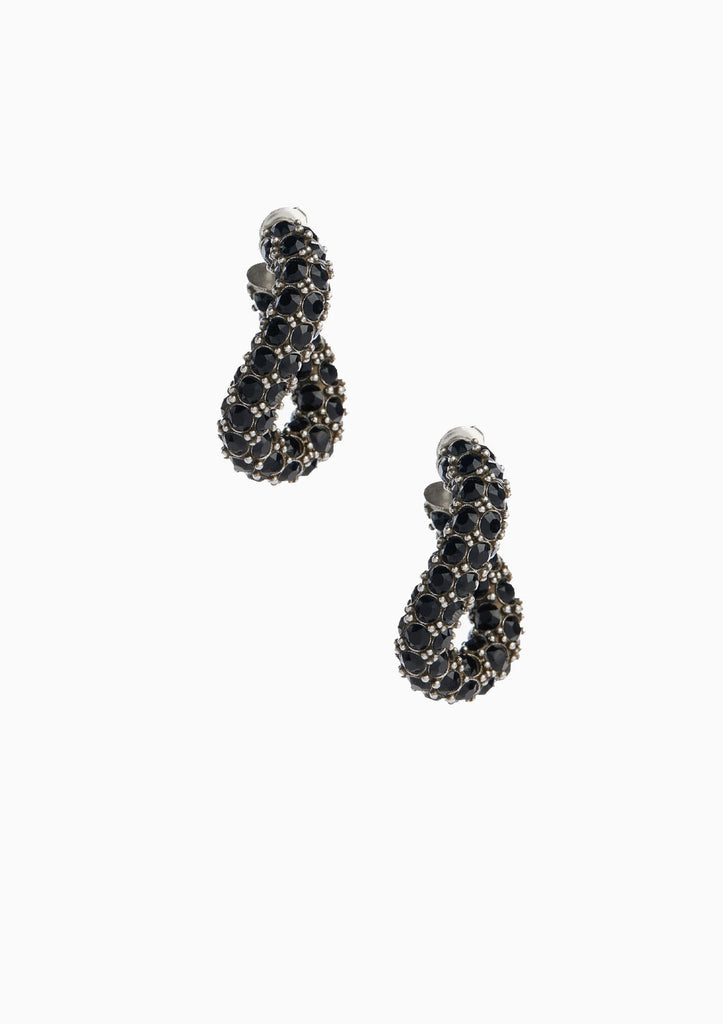 Bonnie and Angela Small Crescent Moon with Black Fringe Earrings Idalou  Florist | The Busy Bee | Local Flower Delivery Idalou, TX 79329