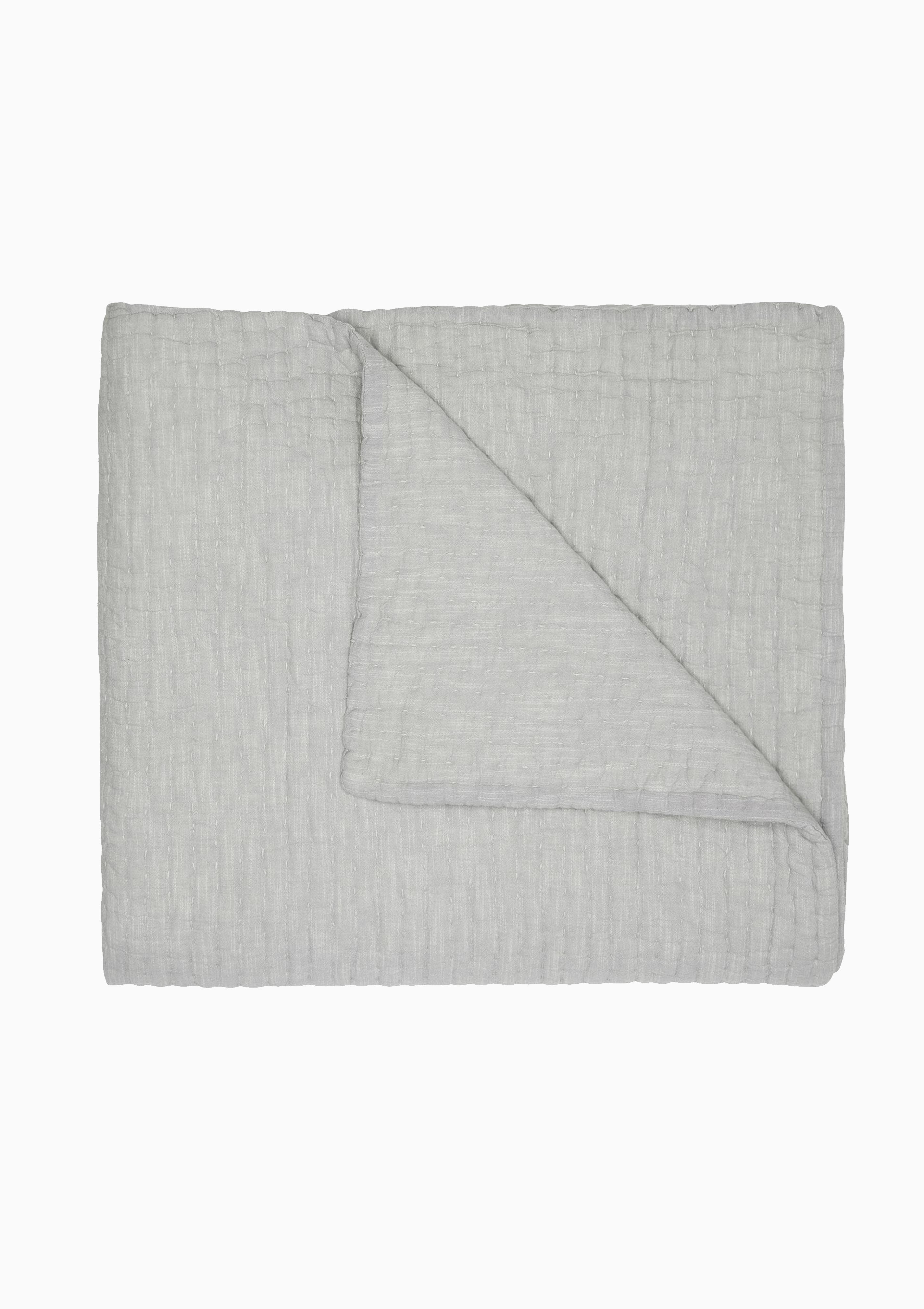 Vivada Woven Coverlet King | Light Grey