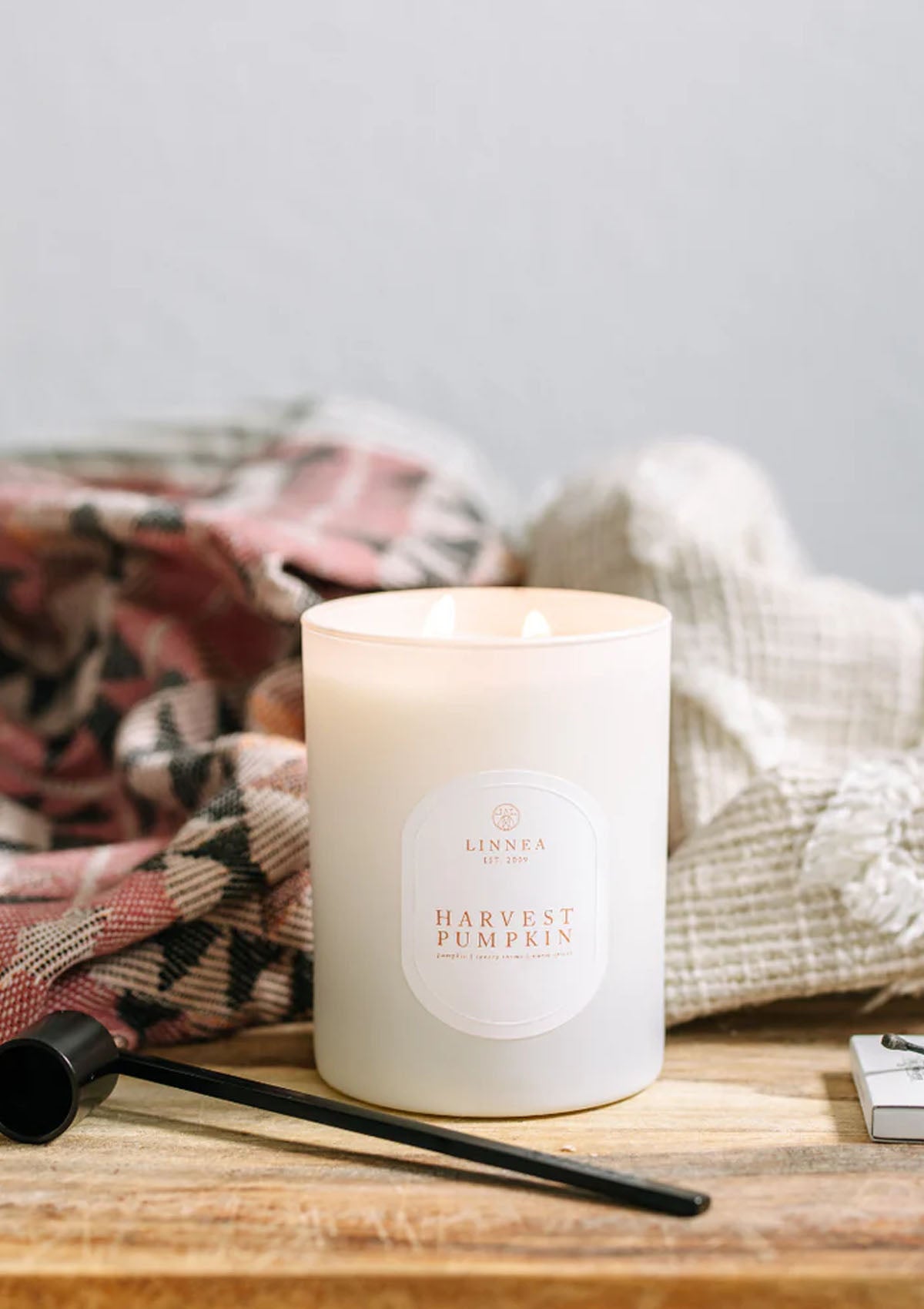 Harvest Pumpkin Double Wick Candle