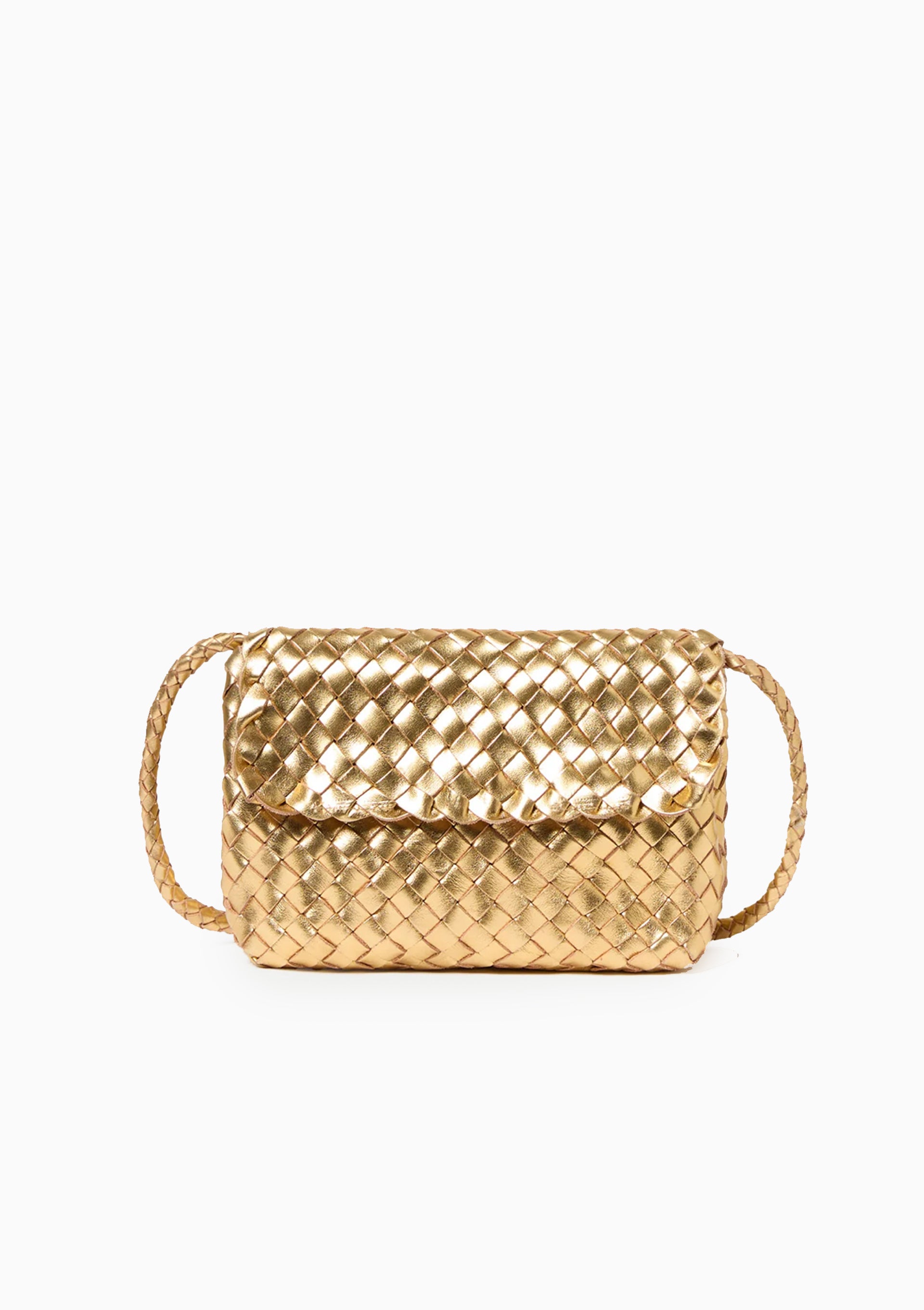 Billie Leather Shoulder Bag | Gold