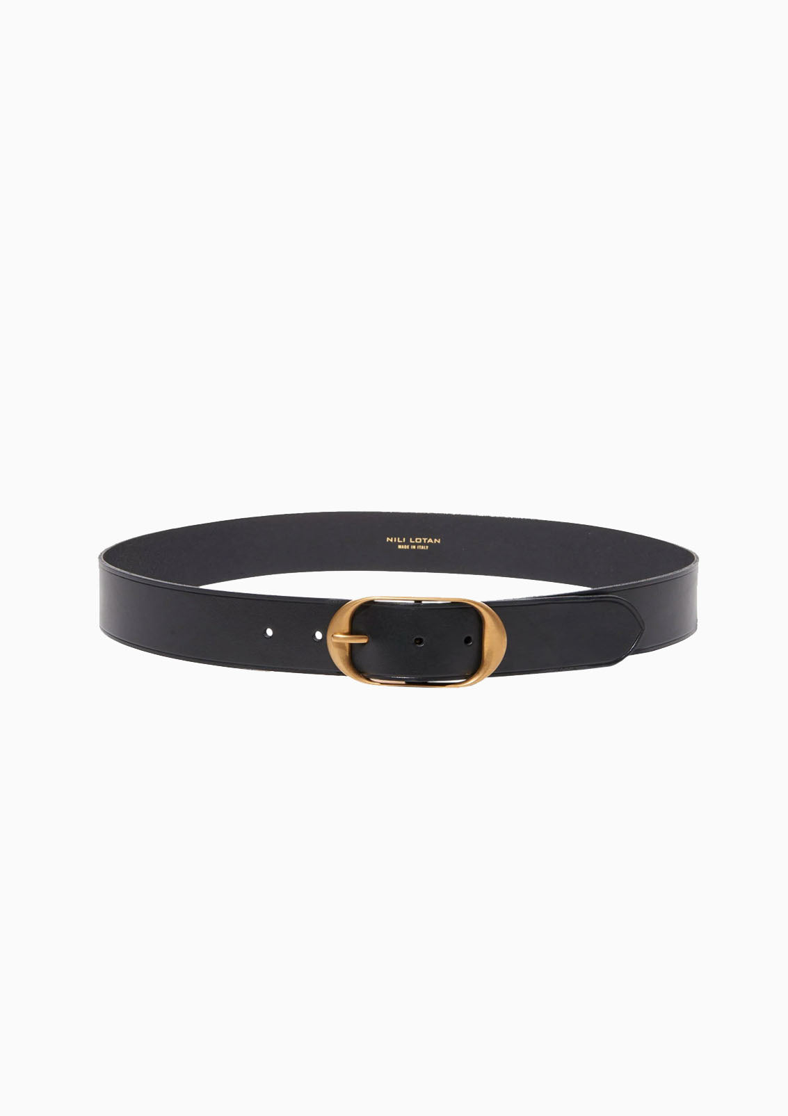 Nili Belt | Black/Antique Brass