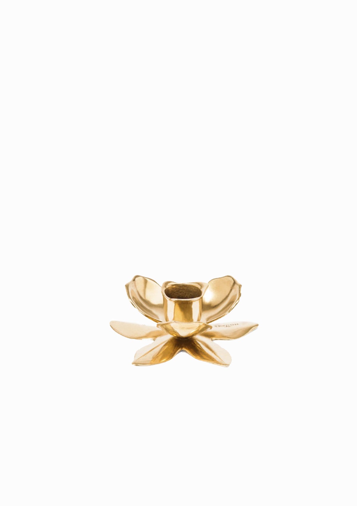 Flower Candlestick | Brass