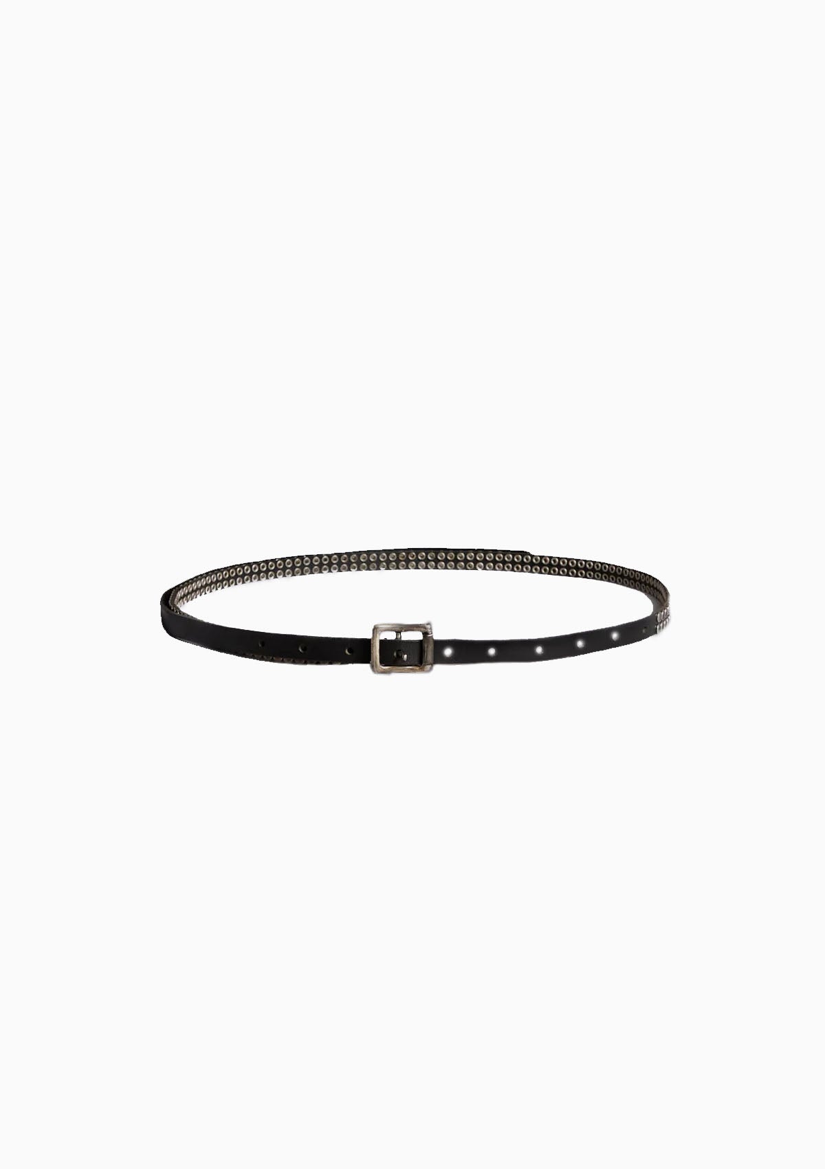 Studded R13 Skinny Belt | Black