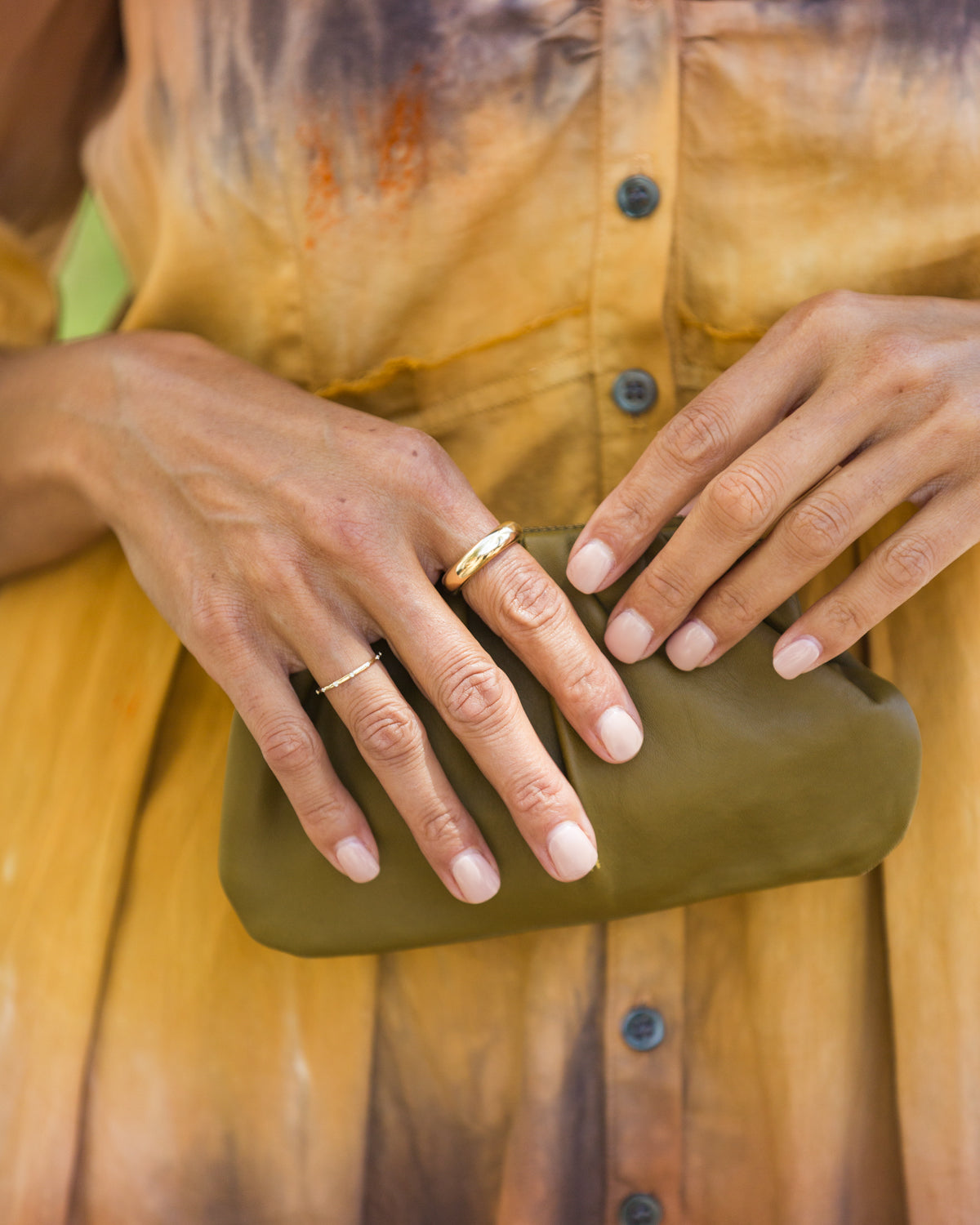 Chunky Tube Band Ring | Yellow Gold