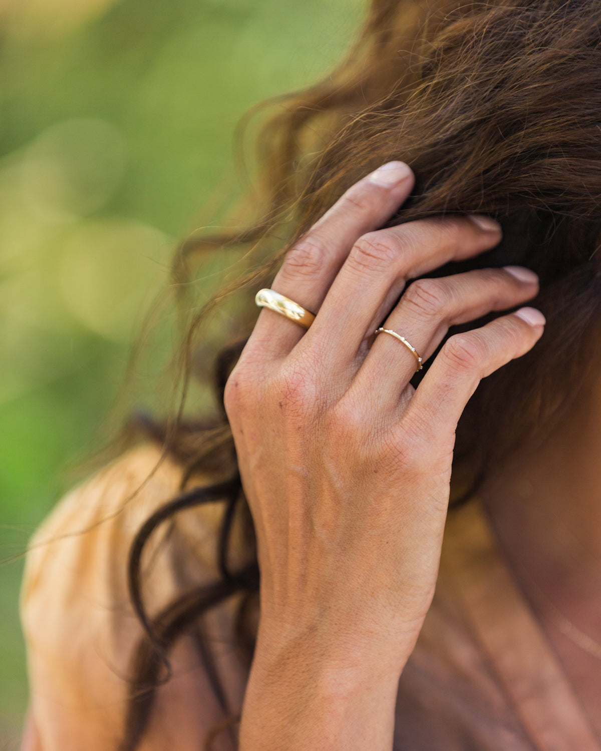 Super Tiny Diamond Station Eternity Ring