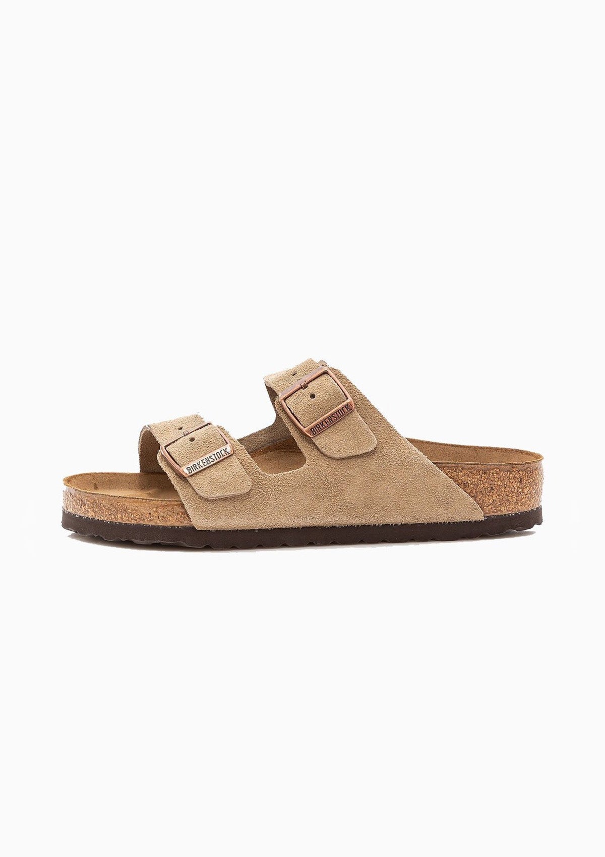 Arizona Sandal Soft Footbed | Taupe Suede