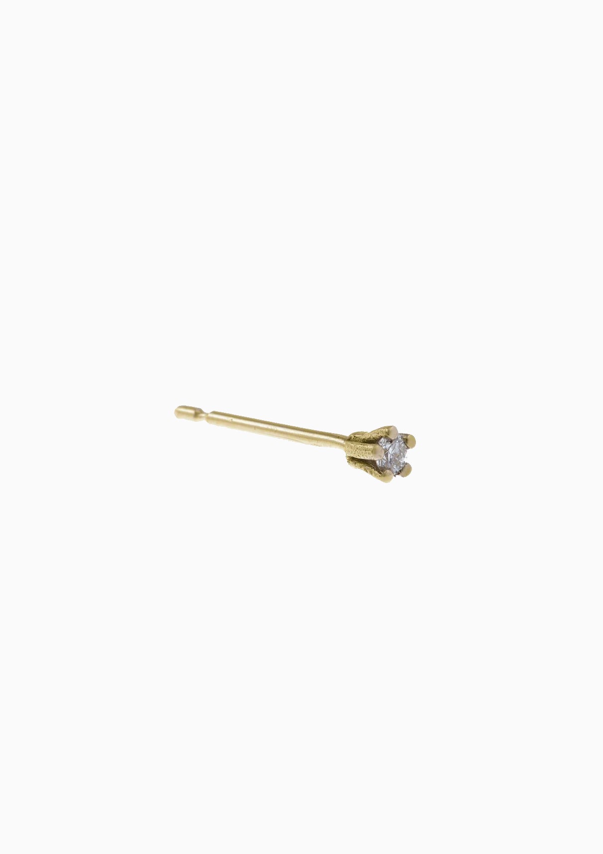 Single Diamond Stud Earring | Gold