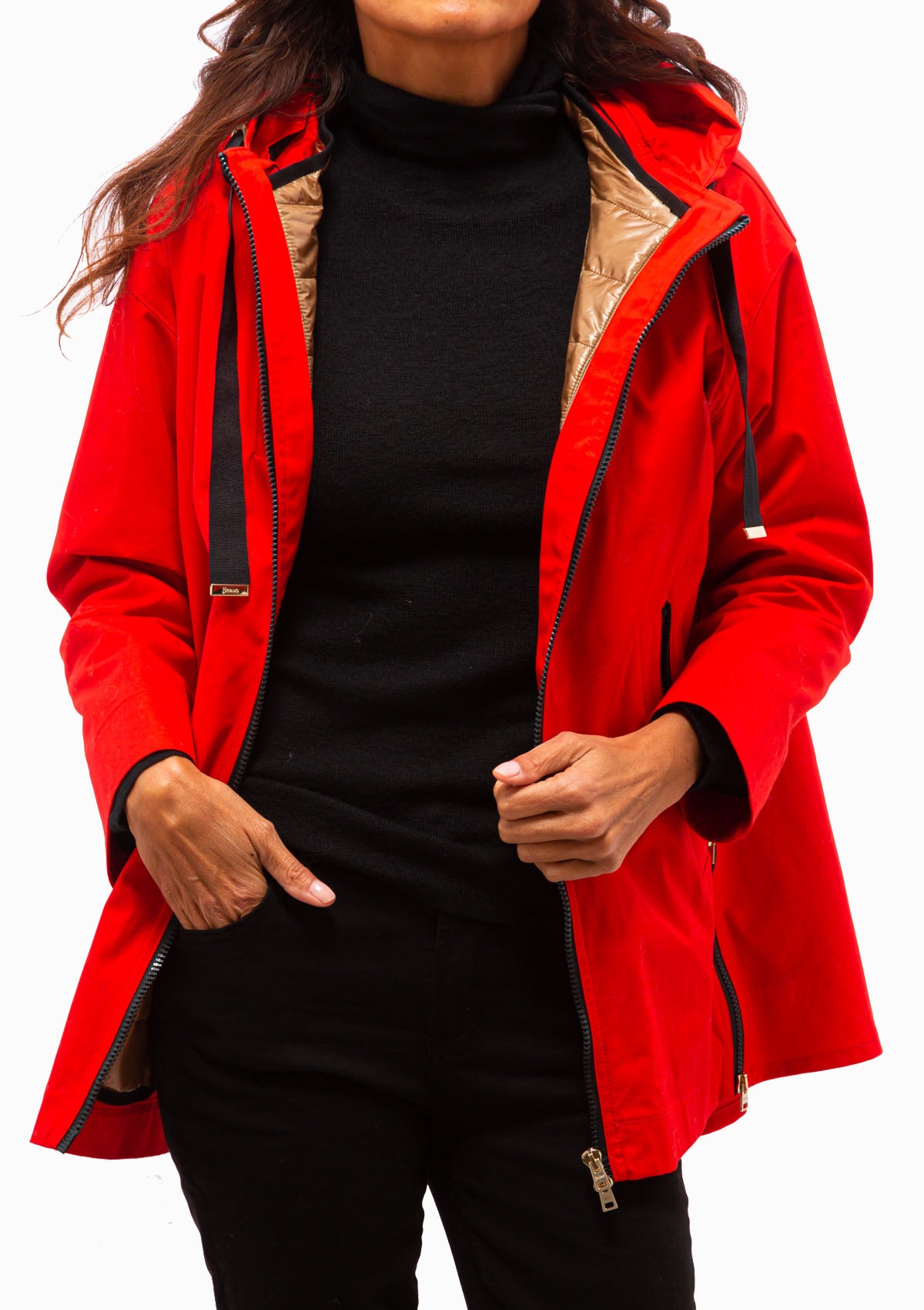 Delon & Nylon Ultralight Jacket | Rosso