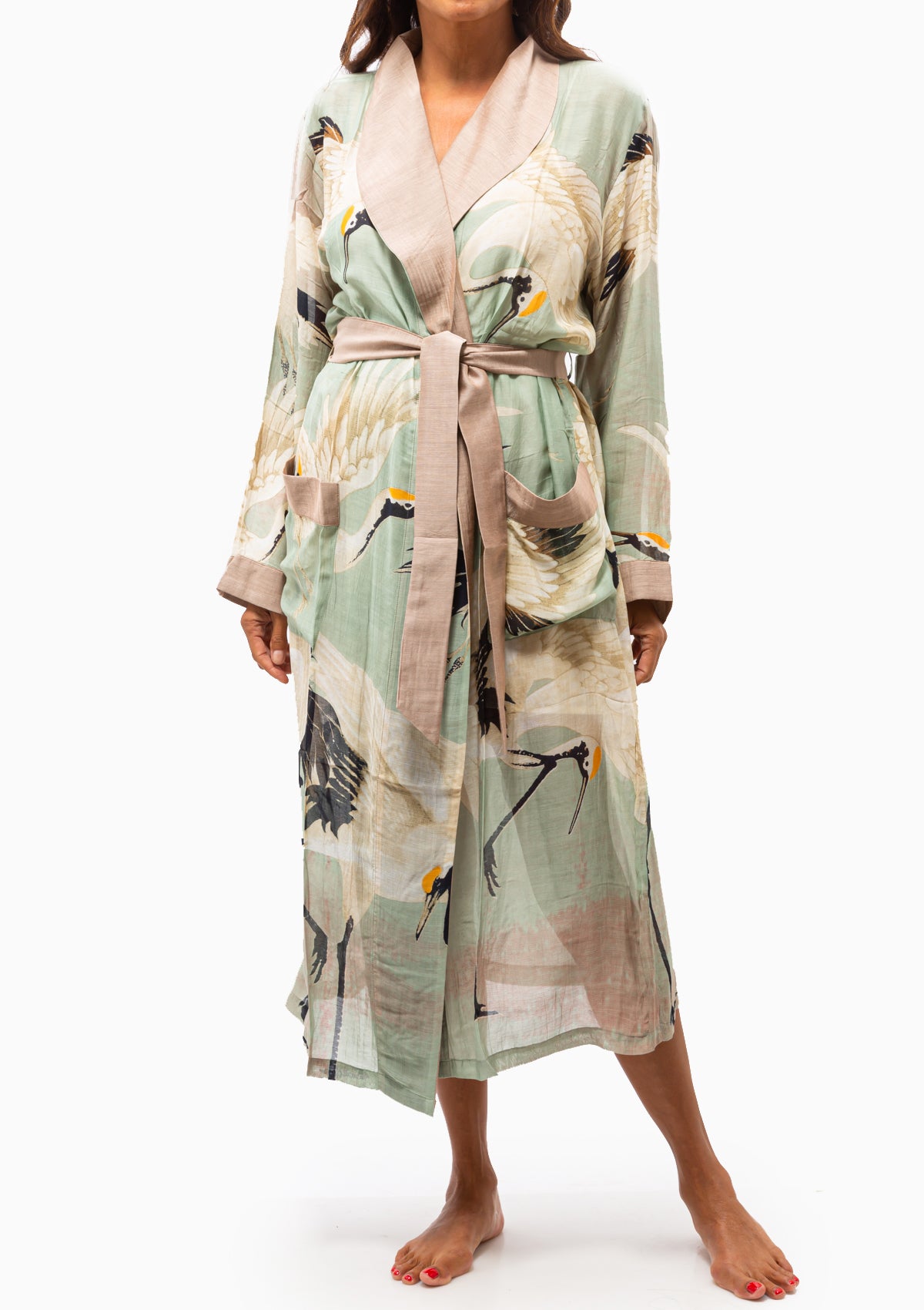 Heron Robe Gown | Aqua