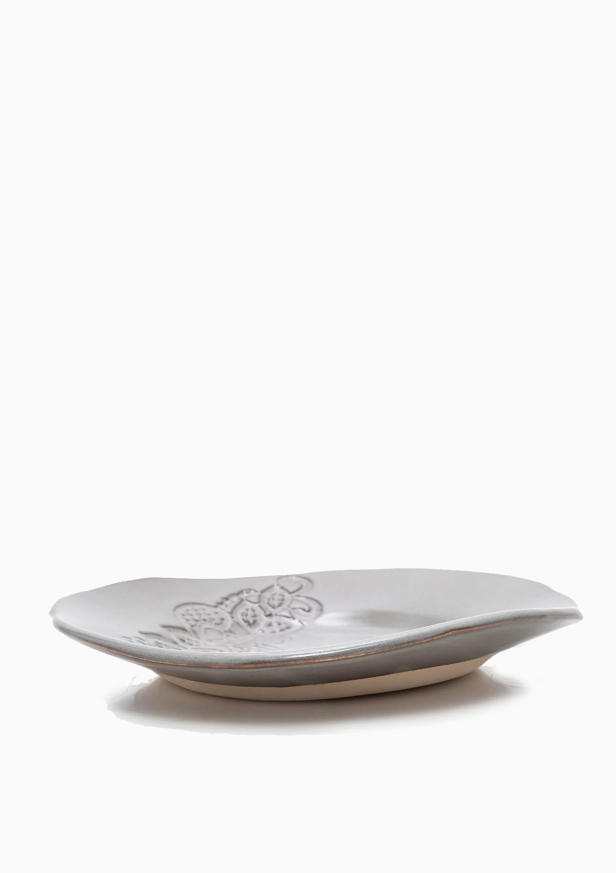 Lace Salad Plate | Gunmetal