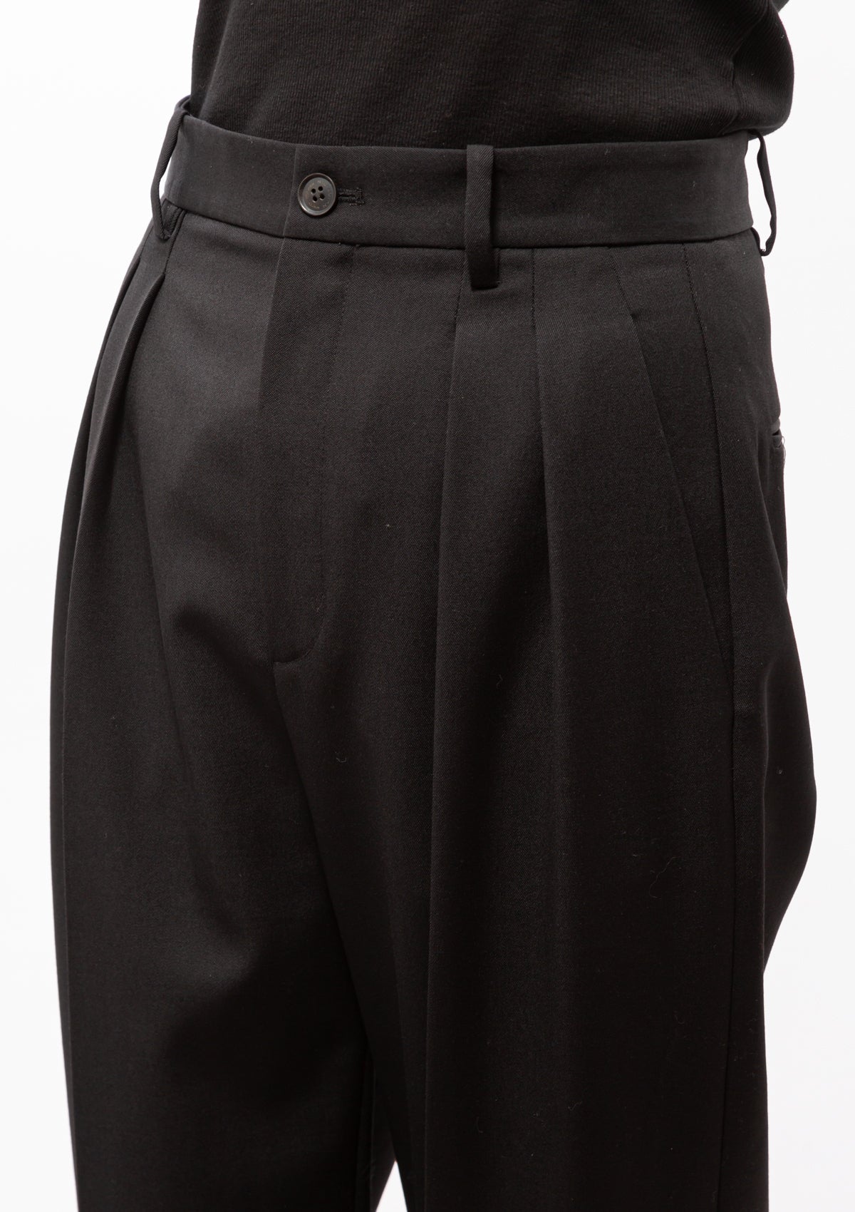 Etienne Pleated Pant | Black