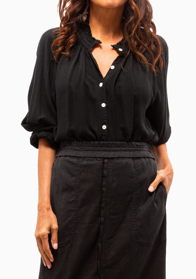 Viscose Brigitte Blouse | Black