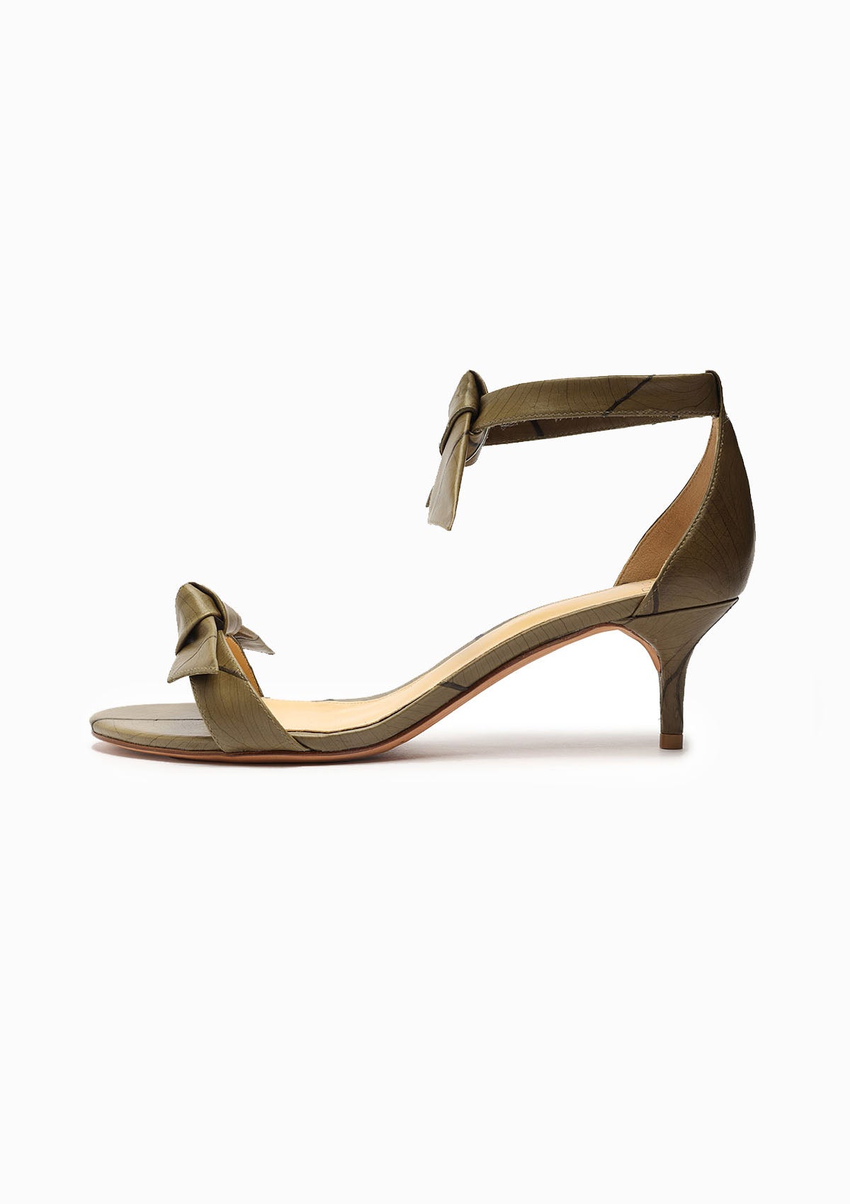 Alexandre Birman Clarita Beleaf 50 Heel Olive