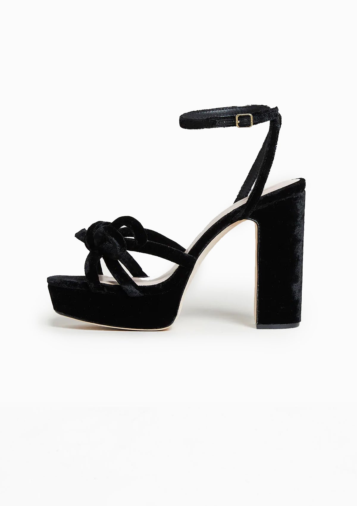 Melany Platform Bow Heel | Black