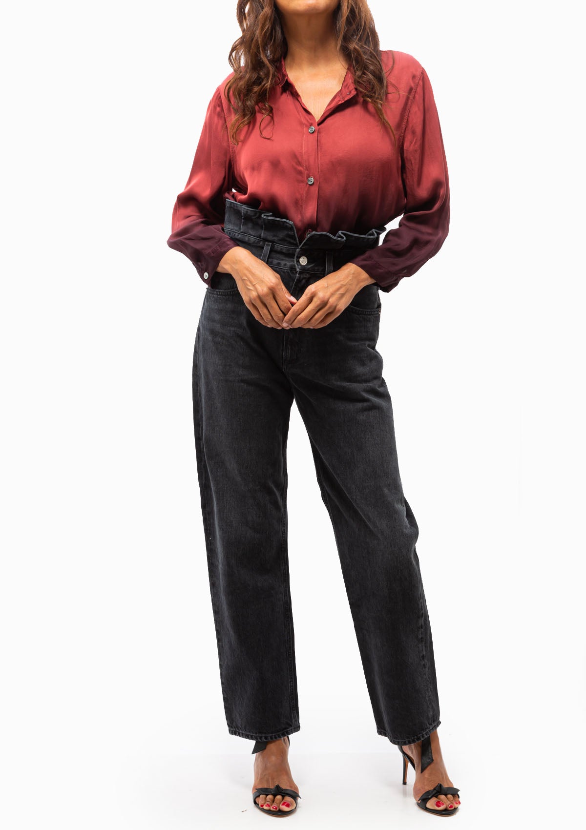 Ghost Ranch Matte Satin Essential Blouse TD | Sienna Gradient