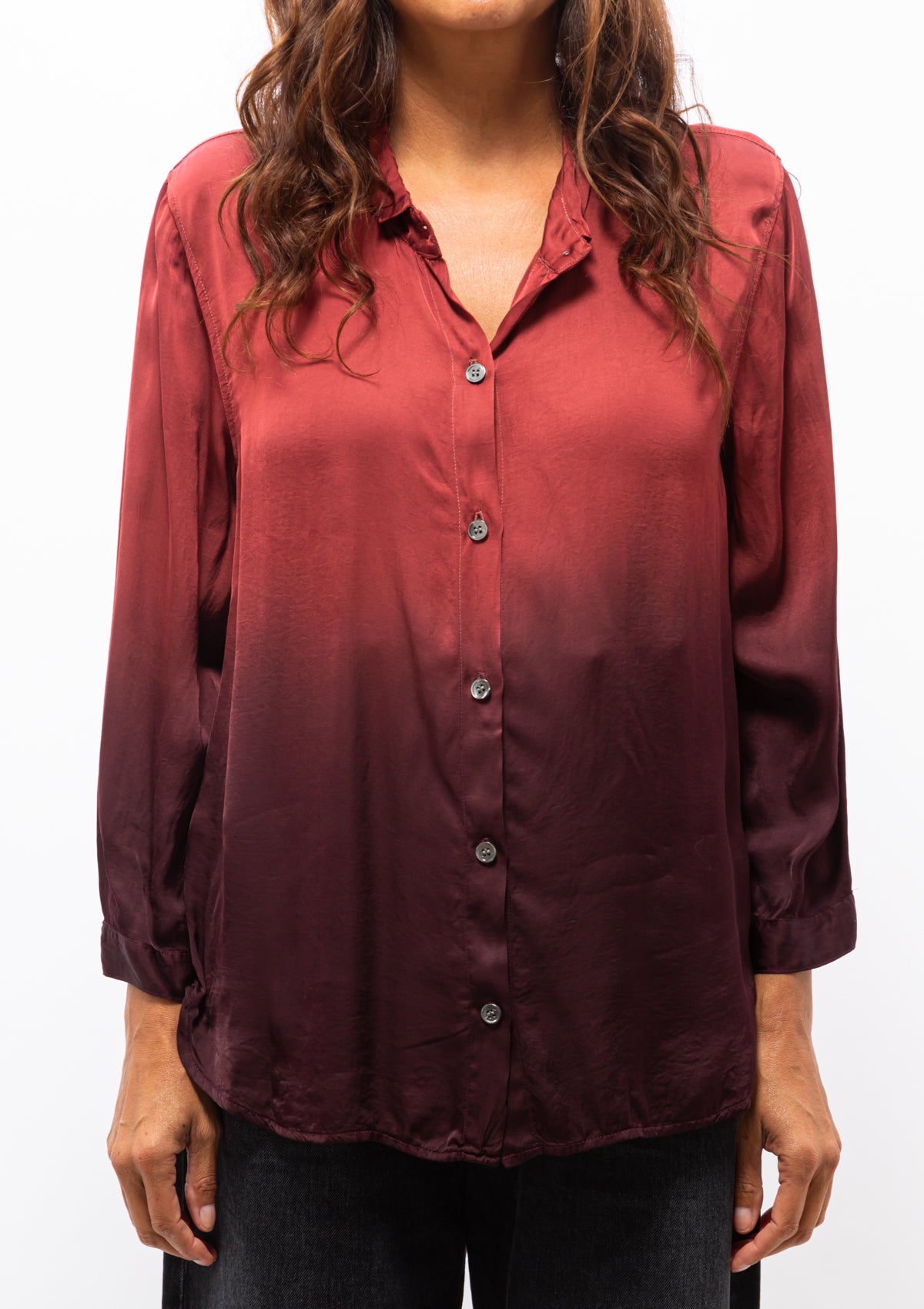 Ghost Ranch Matte Satin Essential Blouse TD | Sienna Gradient