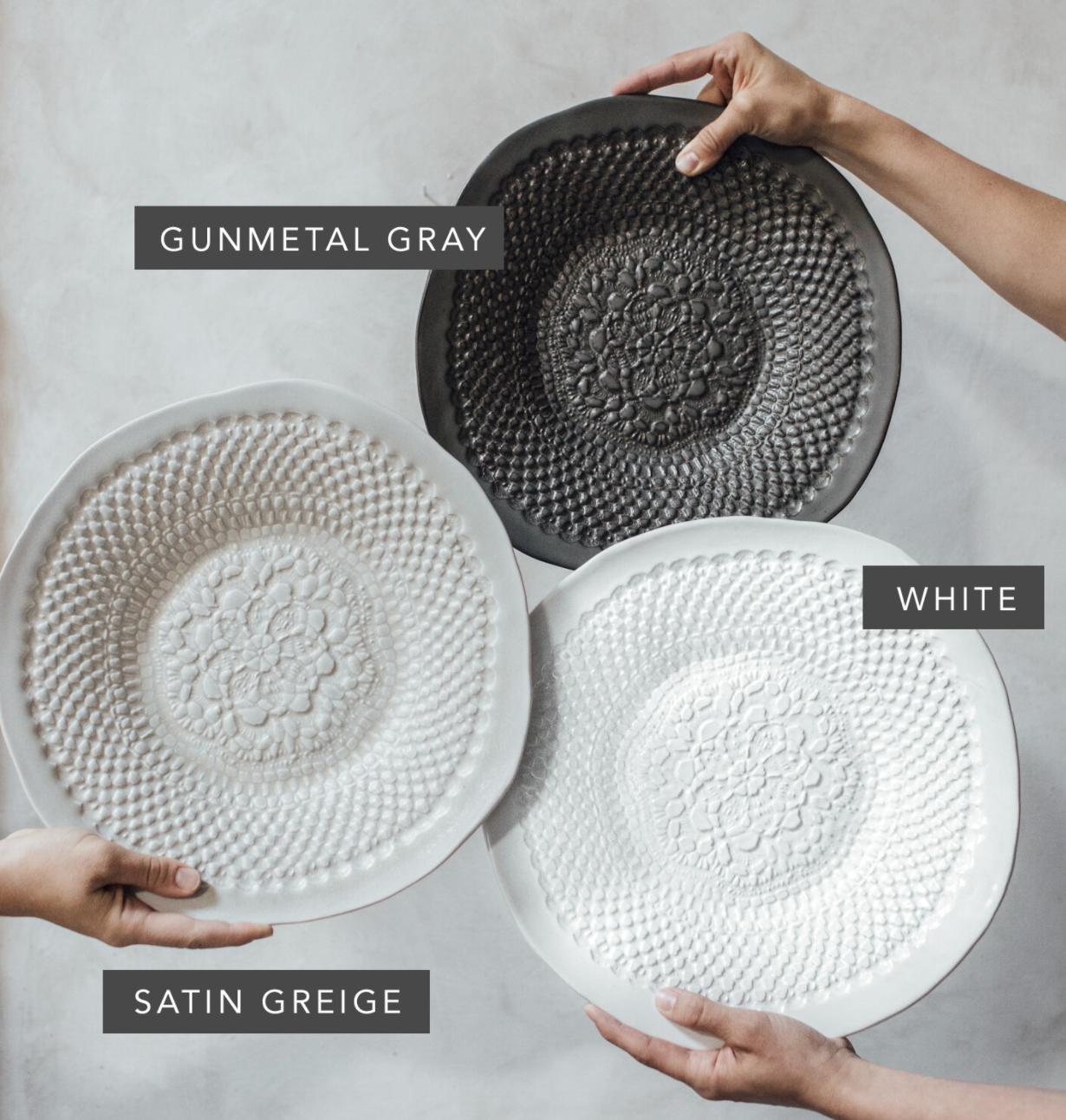 Chamberlin Platter | Satin Greige