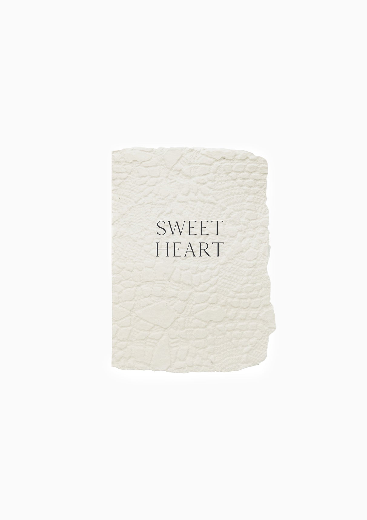 Sweetheart Lace Imprint Greeting Card