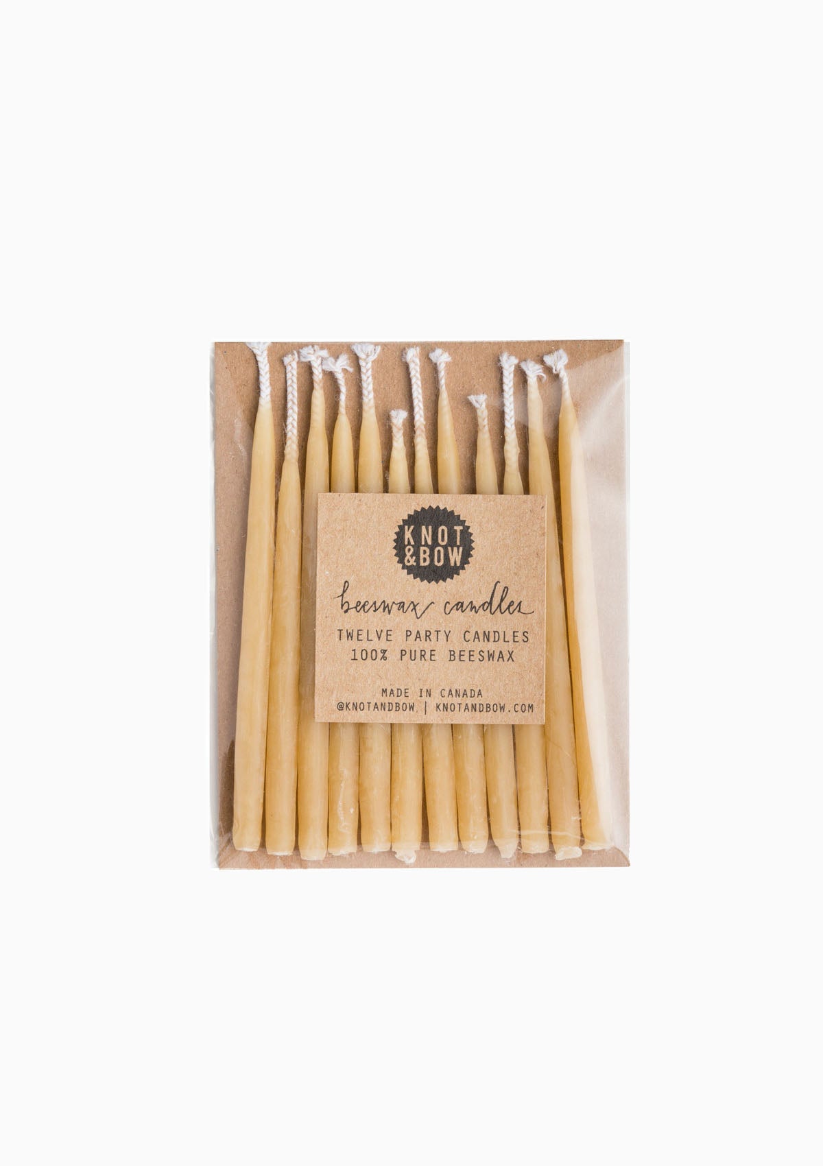 Beeswax Birthday Candles | Natural